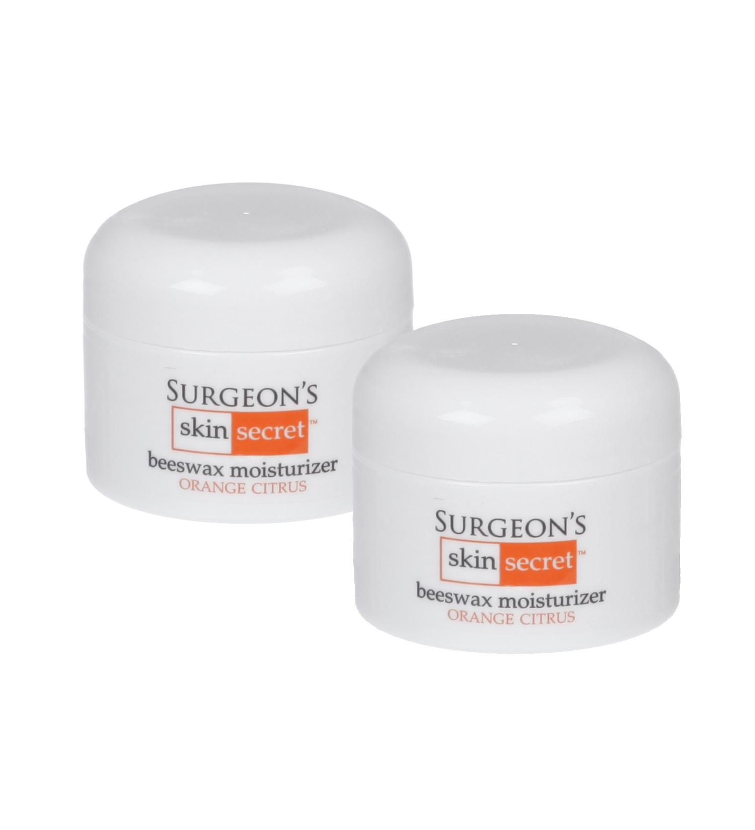 Surgeon's Skin Secret Beeswax Moisturizer 1oz. Jar (2 Pack) - Orange Citrus