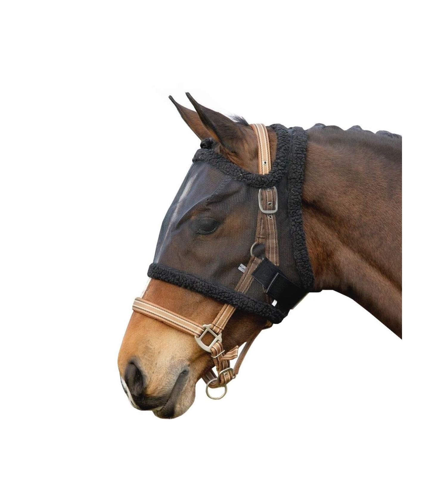 Netproshop Fly Mask without Ears Wearable without Halter Shetland Pony/Cob/Full Size:Foal