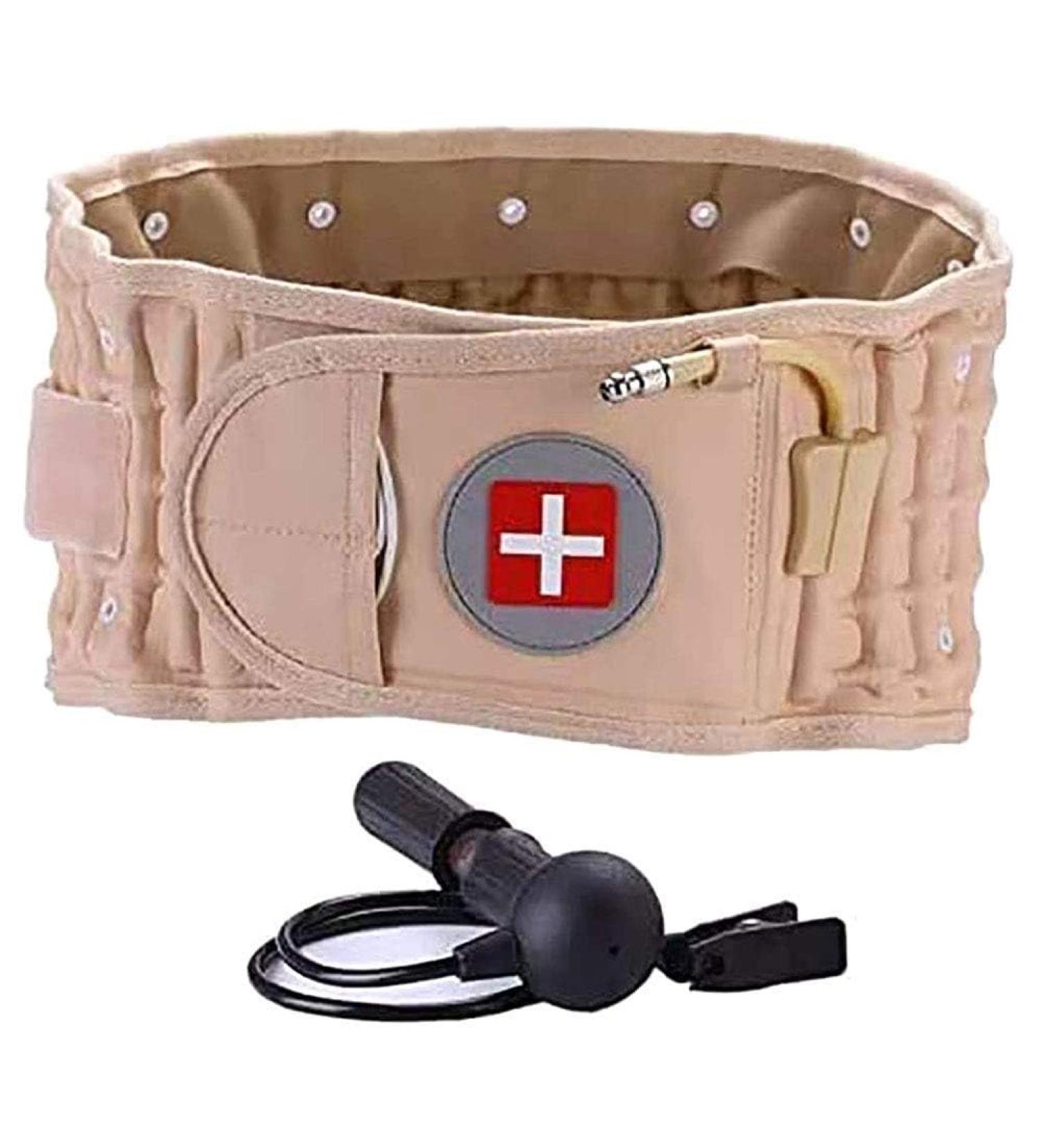 EASSL Decompression Belt - Inflatable Back Support for Lumbar Spine Relief | Herniated Disc Pain Massager - Buy Online on GoSupps.com