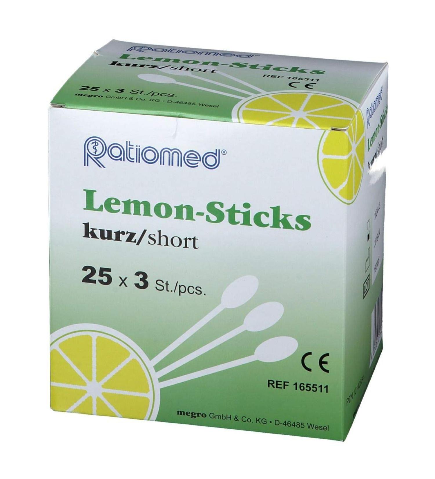 Lemon Sticks/Oral Care Sticks short 25x3 pieces