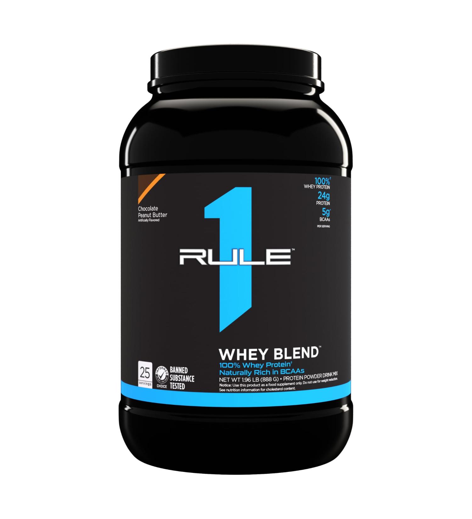 R1 Whey Blend Chocolate Peanut Butter 897g - Premium Protein Powder International Shipping Available - Buy Online on GoSupps.com