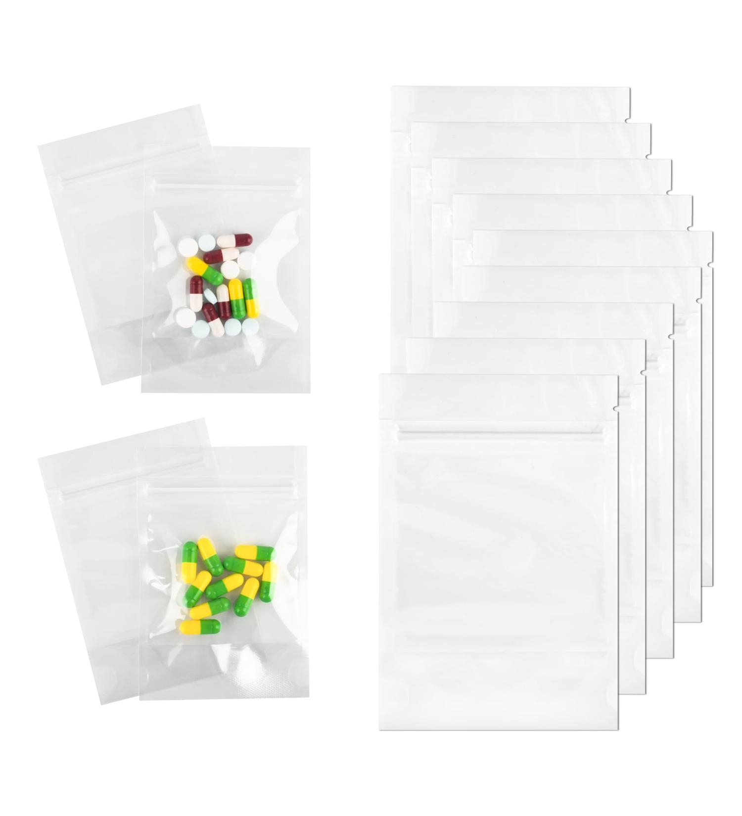 24-Pack Pill Pouch Bags - Waterproof Reusable Easy to Carry for Medicine Organization - Buy Online on GoSupps.com