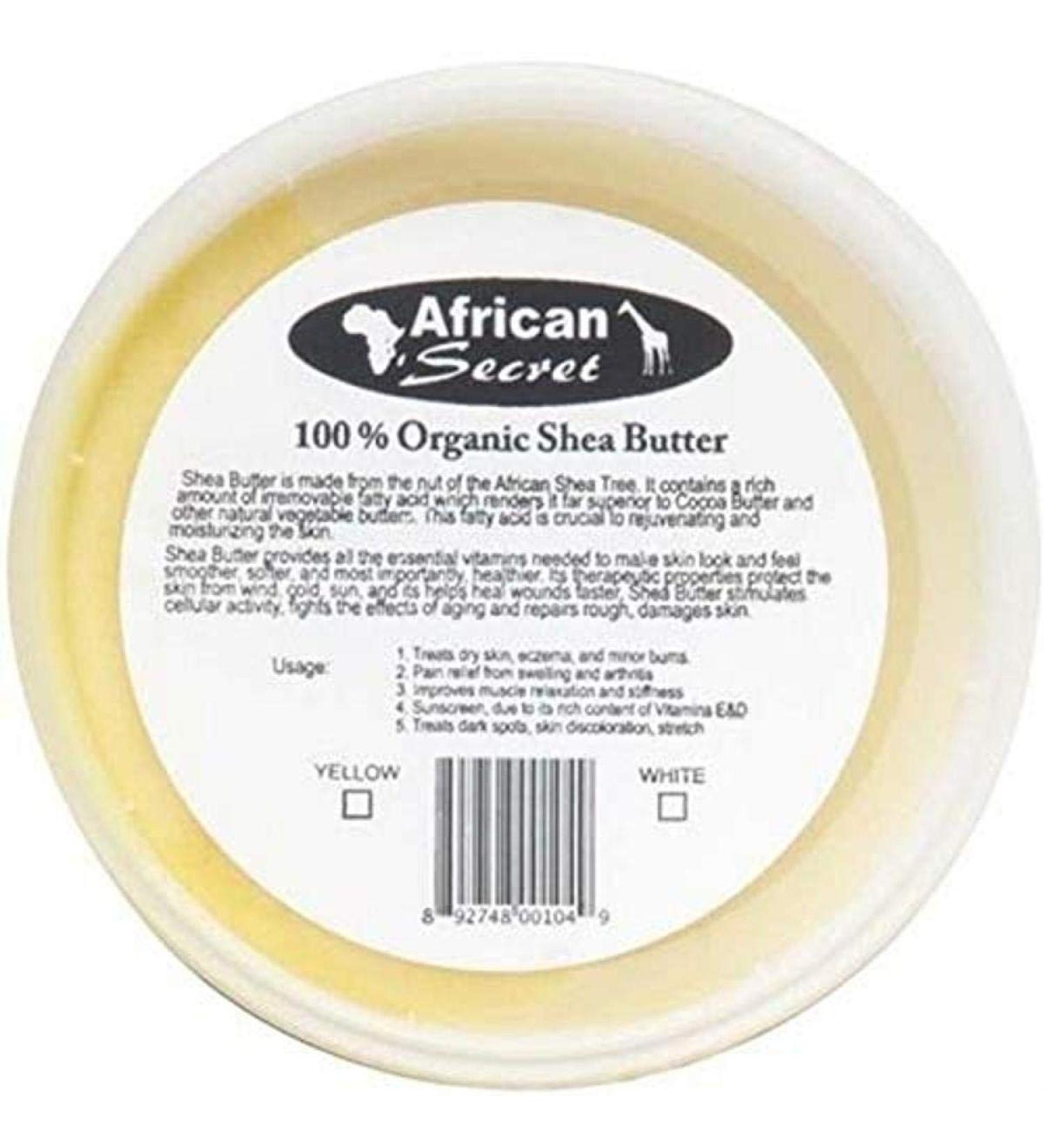 100% Shea Butter Smooth Yellow - 8 Oz