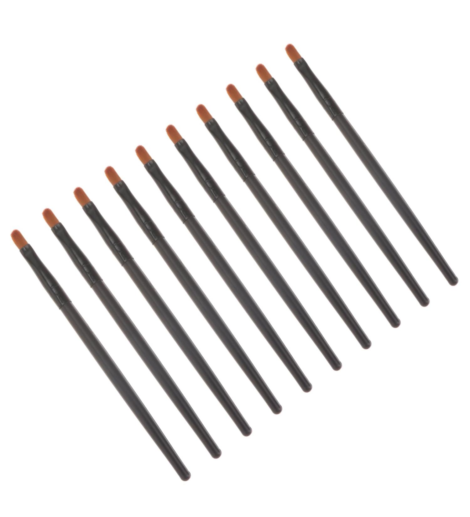 Mikinona 10pcs Nose Shadow Brush Cosmetic Brush Makeup Kits Creme Blush Makeup Eyeshadow Wooden Handle - Buy Online on GoSupps.com