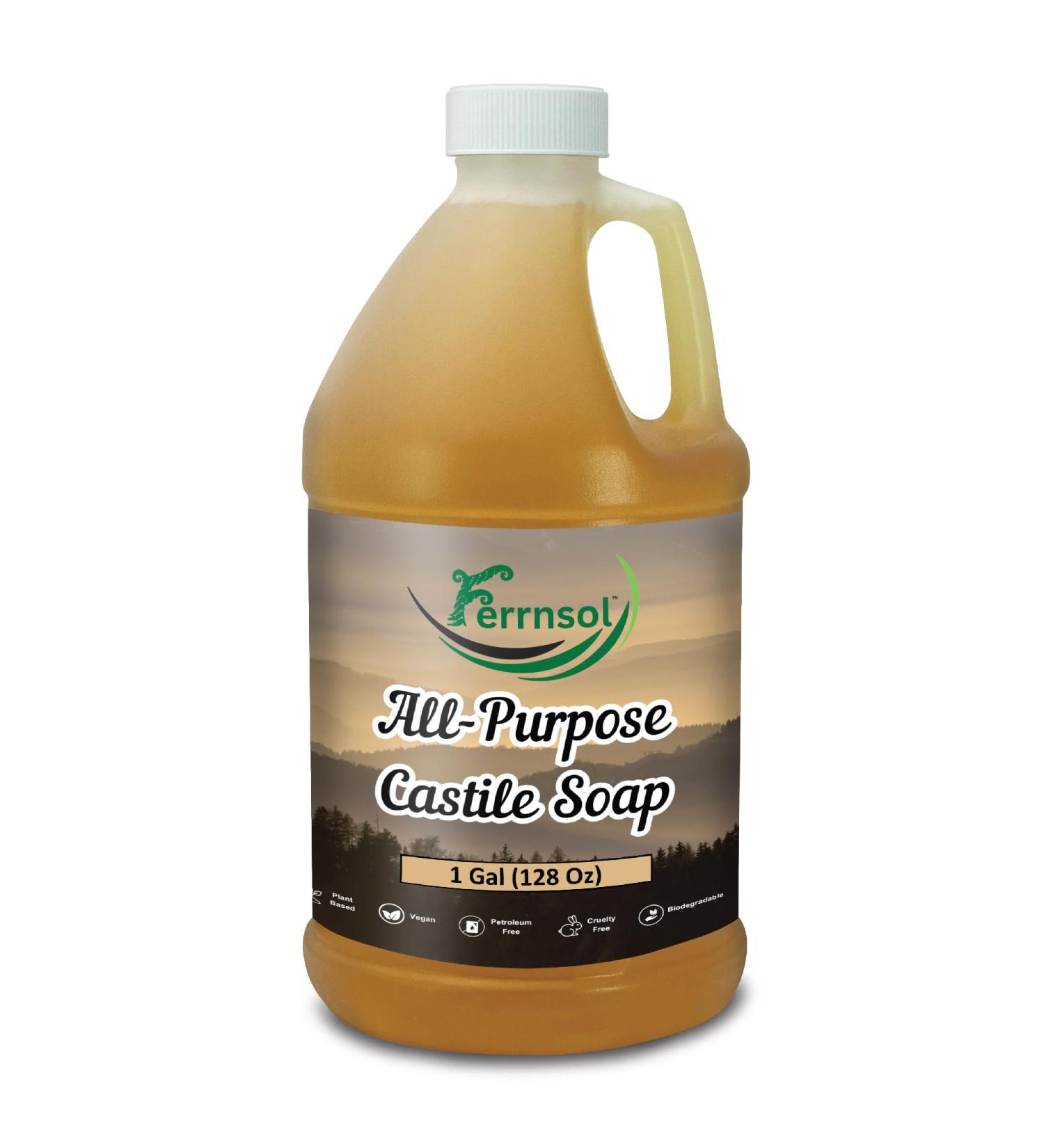 AP Castile Soap Liquid (1 Gallon) Unscented Fragrance-Free Refill Natural All-Purpose Soap for Home Hands and More Gentle Non-Toxic formula 128oz - Made in USA 128 Fl Oz (Pack of 1) - Buy Online on GoSupps.com