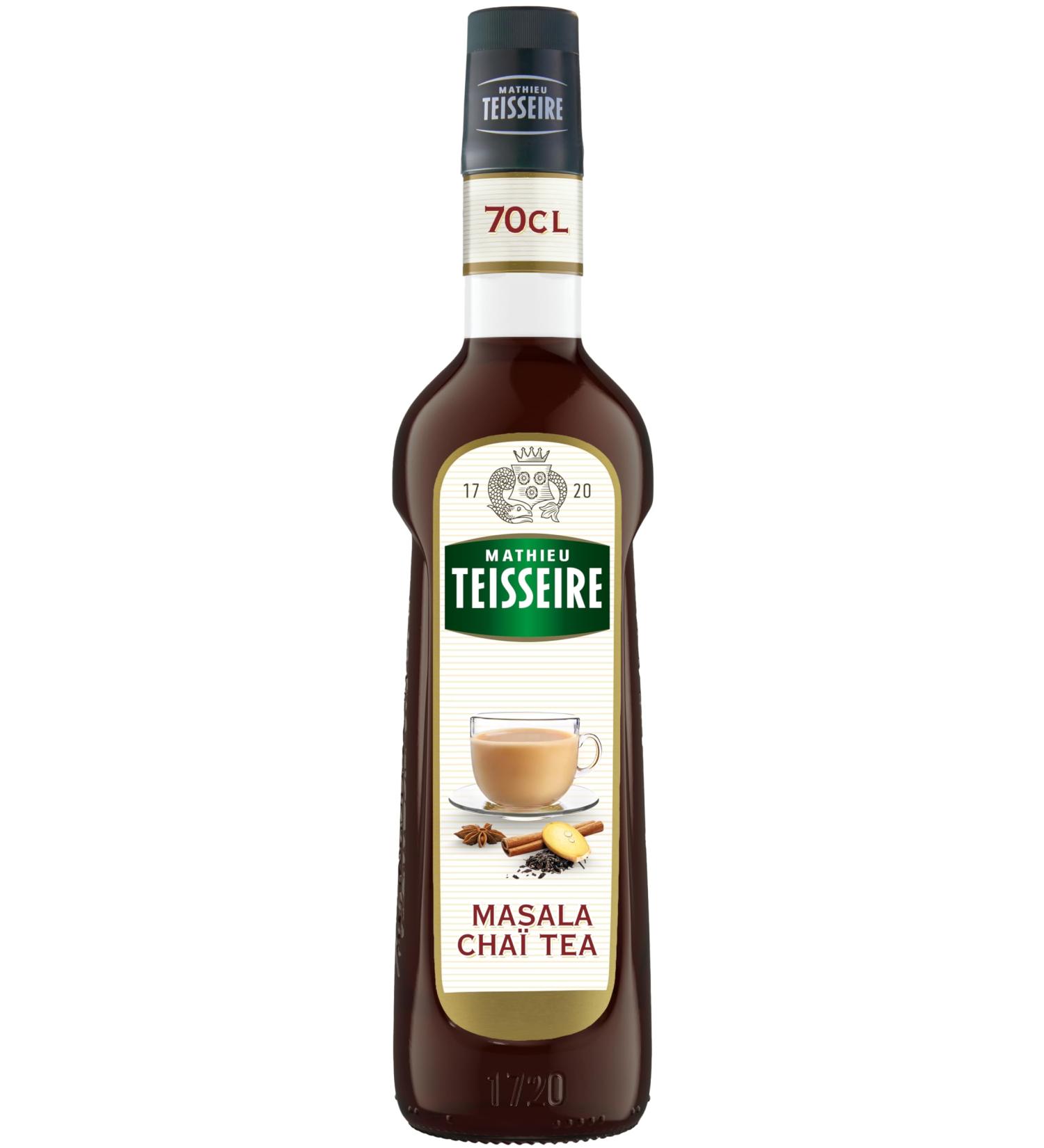Mathieu Teisseire Masala Cha Tea Syrup for Drinks Coffee Milkshakes Desserts Cocktails 70cl Bottle - Buy Online on GoSupps.com