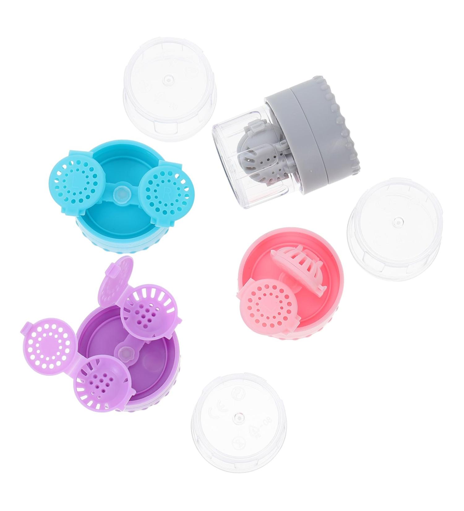 HEALVIAN 8 STK Colored Contact Lens Cleaner Kit - Reusable Face Pads Eye Lens Containers & Mini Cleaning Box | International Shipping - Buy Online on GoSupps.com