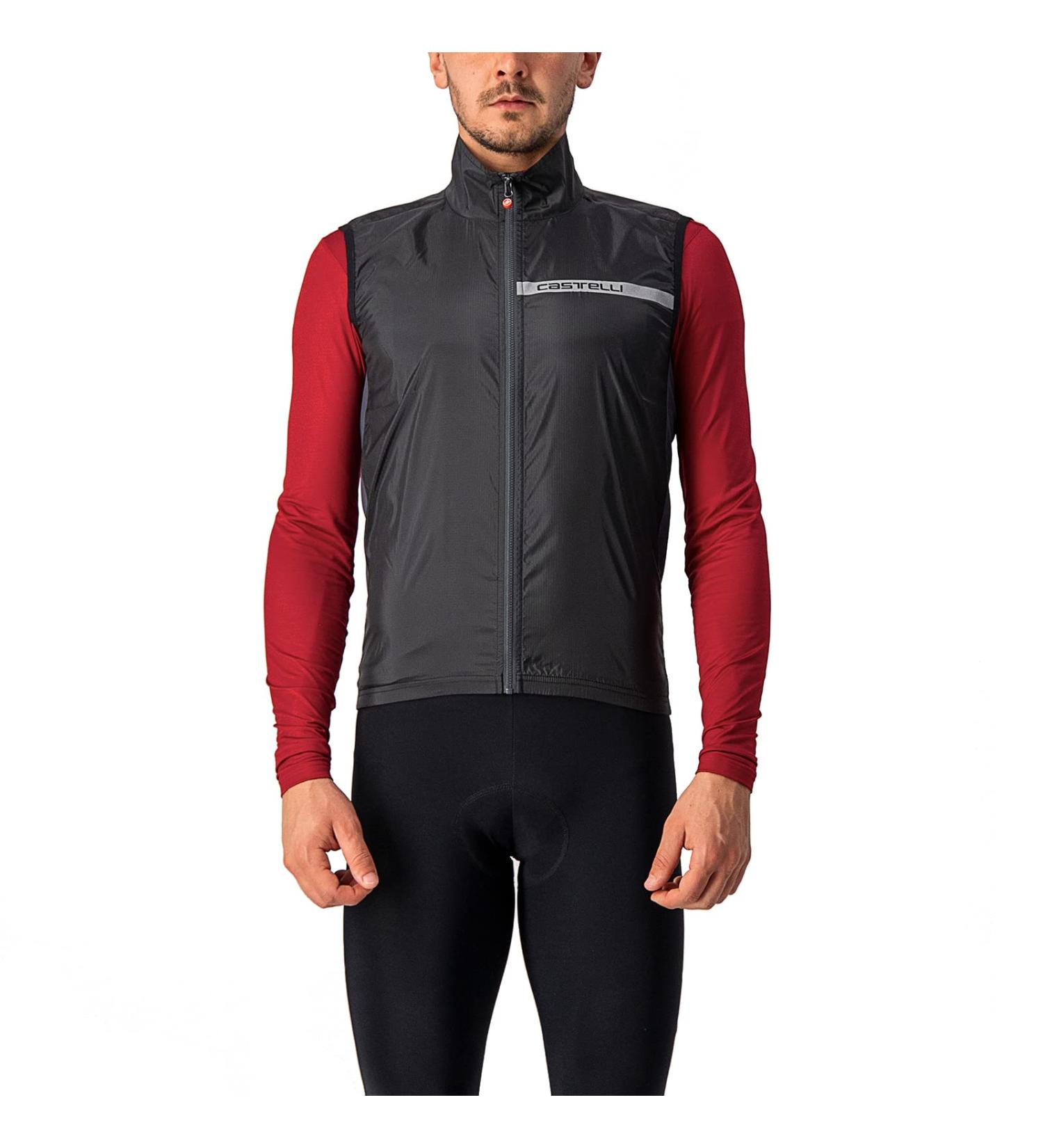 Buy CASTELLI Men's Squadra St. Vest Lightweight Black Sports Vest for Optimal Performance | International Shipping Available - Buy Online on GoSupps.com