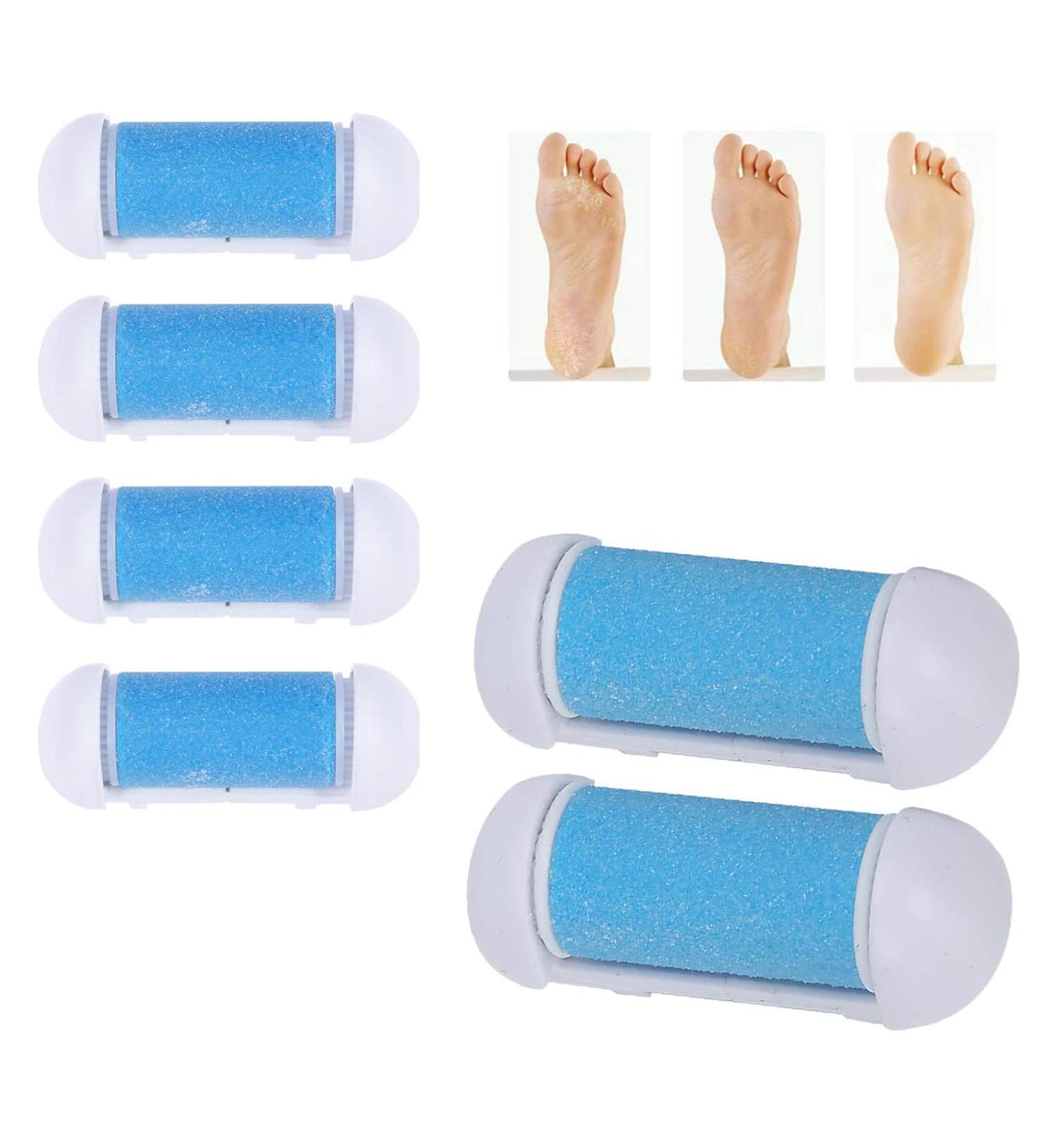 6 Extra Coarse Personal Pedi Refills | Pedicure Roller Heads for Foot Care | Remove Dead Skin & Calluses | Electric Foot Exfoliator Replacement Rollers - Buy Online on GoSupps.com
