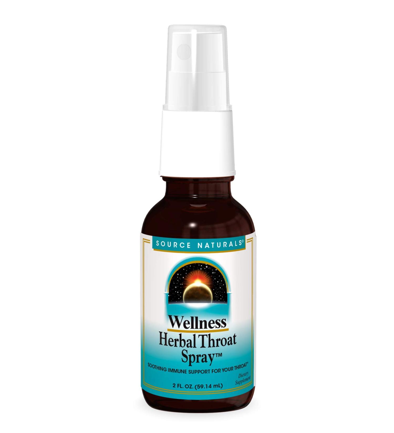 Source Naturals Wellness Herbal Throat Spray 2 fl oz | Natural Throat Relief - Buy Online on GoSupps.com