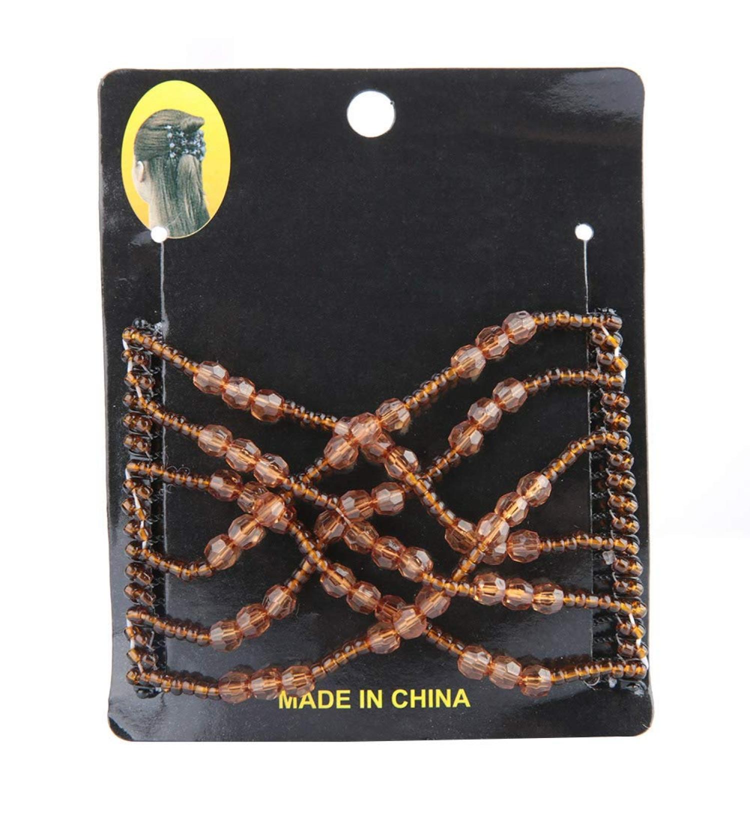 Magic Hair Comb Clip Magic Hair Beauty Decoration Comb(Brown) - Buy Online on GoSupps.com