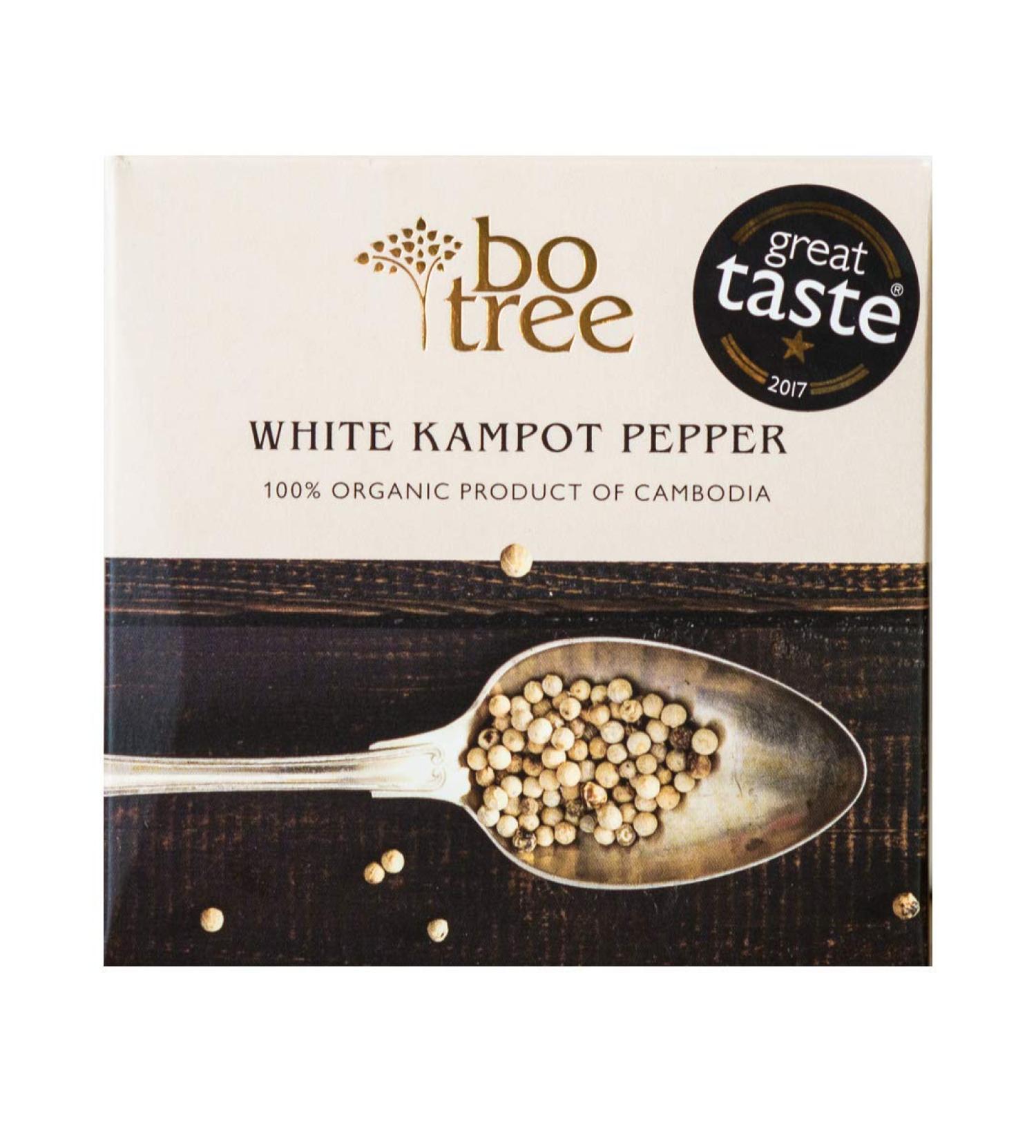 Bo Tree Farm Organic Kampot Gourmet Pepper 90g (White) - Premium Quality Spice - Buy Online on GoSupps.com