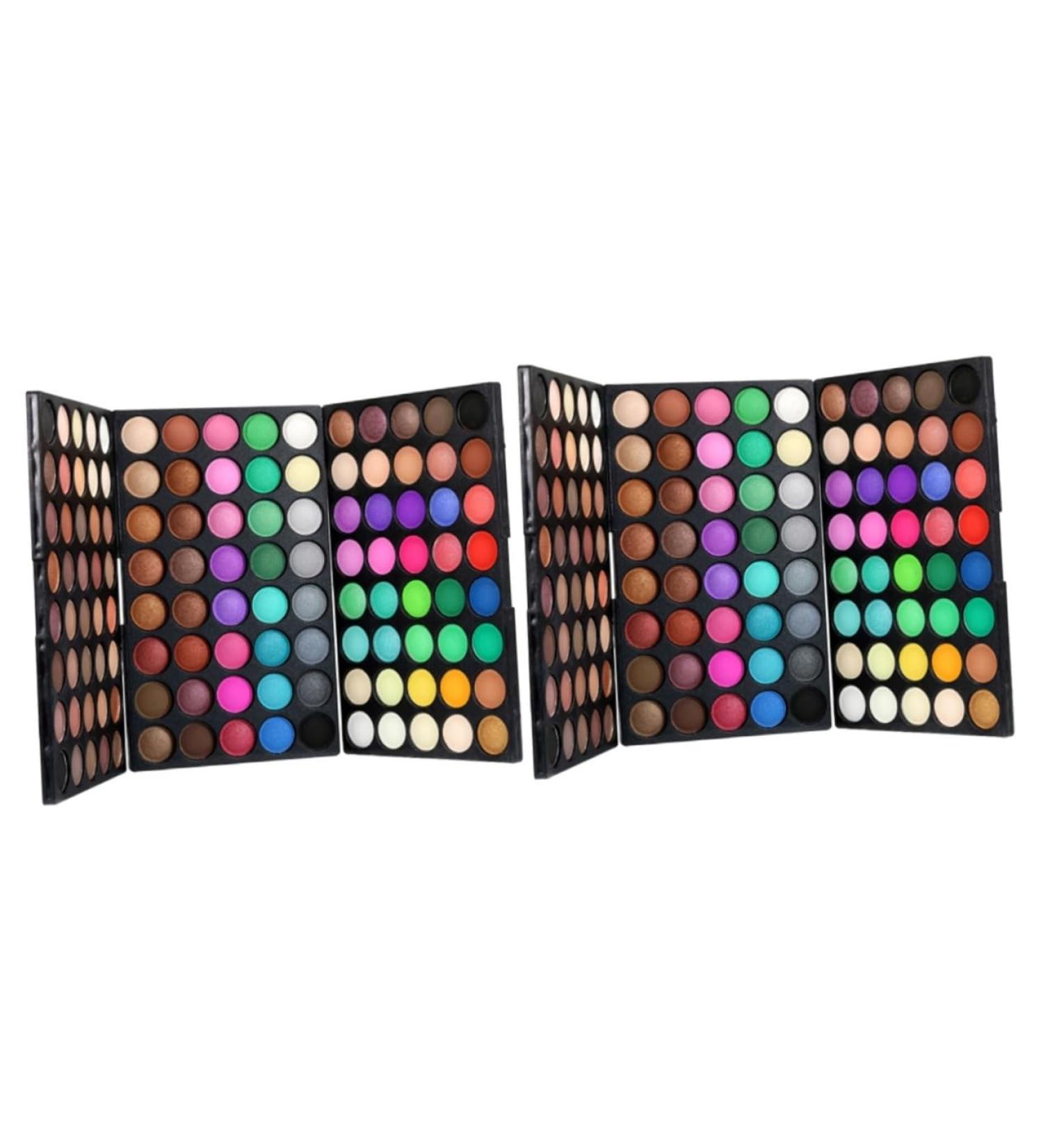 PLAFOPE 2pcs 120 Eye Shadow Palettes Brown Eyeshadow Palette Neutral Eyeshadow Palette Eyeshadow Powder - Buy Online on GoSupps.com
