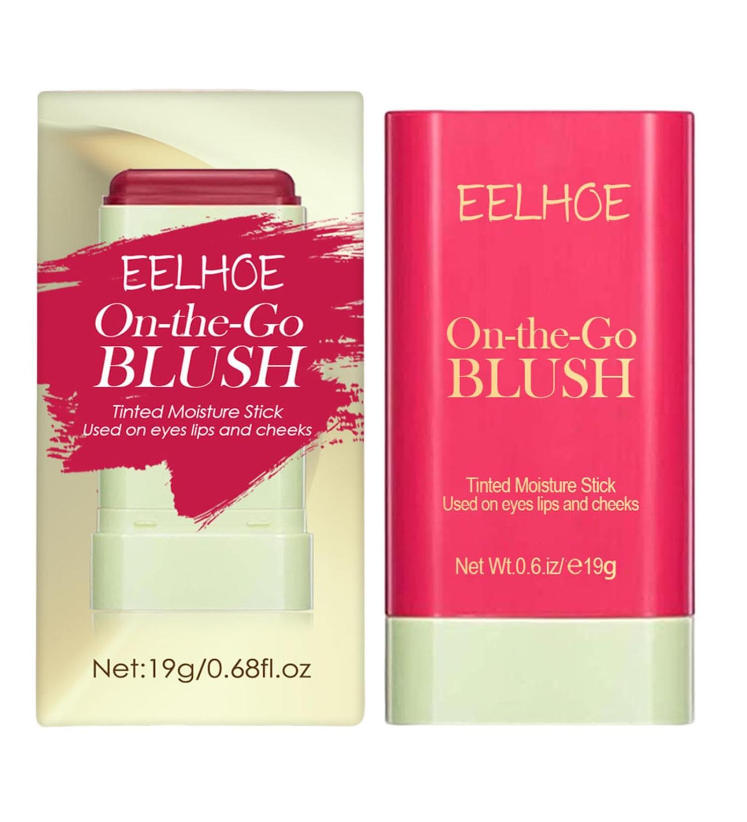 Cream Blushs Stick | Cream Blushs Stick For Mature Skin Long Wearing Natural And Hydrating Blushs For Cheeks Make Up Qmisify 2#red - Buy Online on GoSupps.com