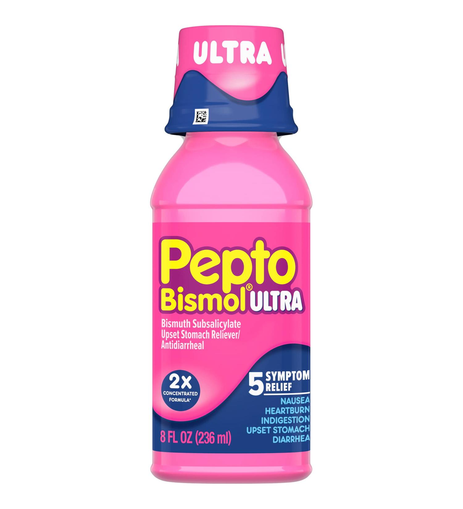 Pepto Bismol Max Strength 8oz: Upset Stomach & Diarrhea Relief - Buy Online on GoSupps.com