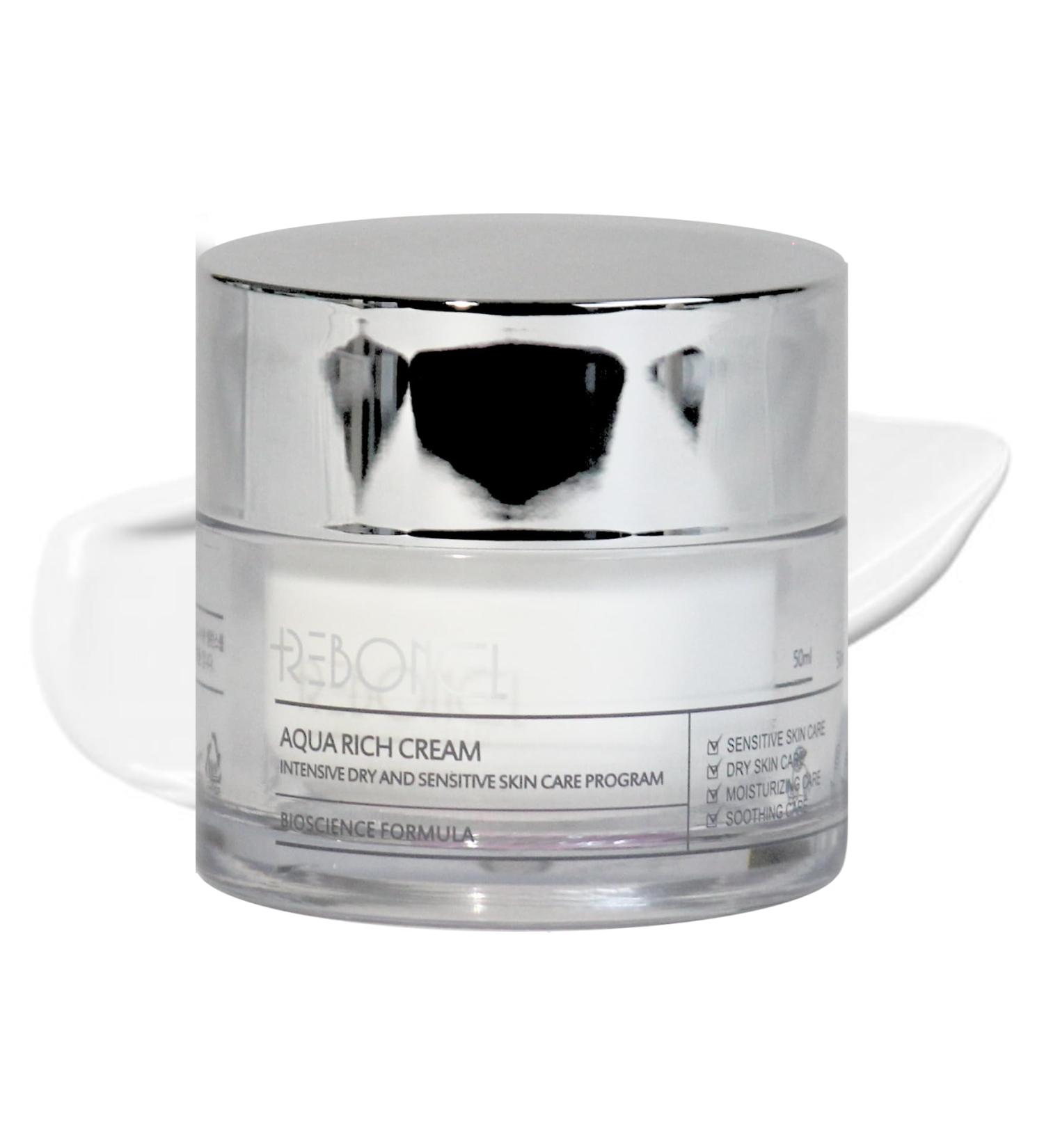 Aqua Rich Intensive Hydrating Cream | Natural Moisturizer for Sensitive Skin | Korean Skincare 50ml - Buy Online on GoSupps.com