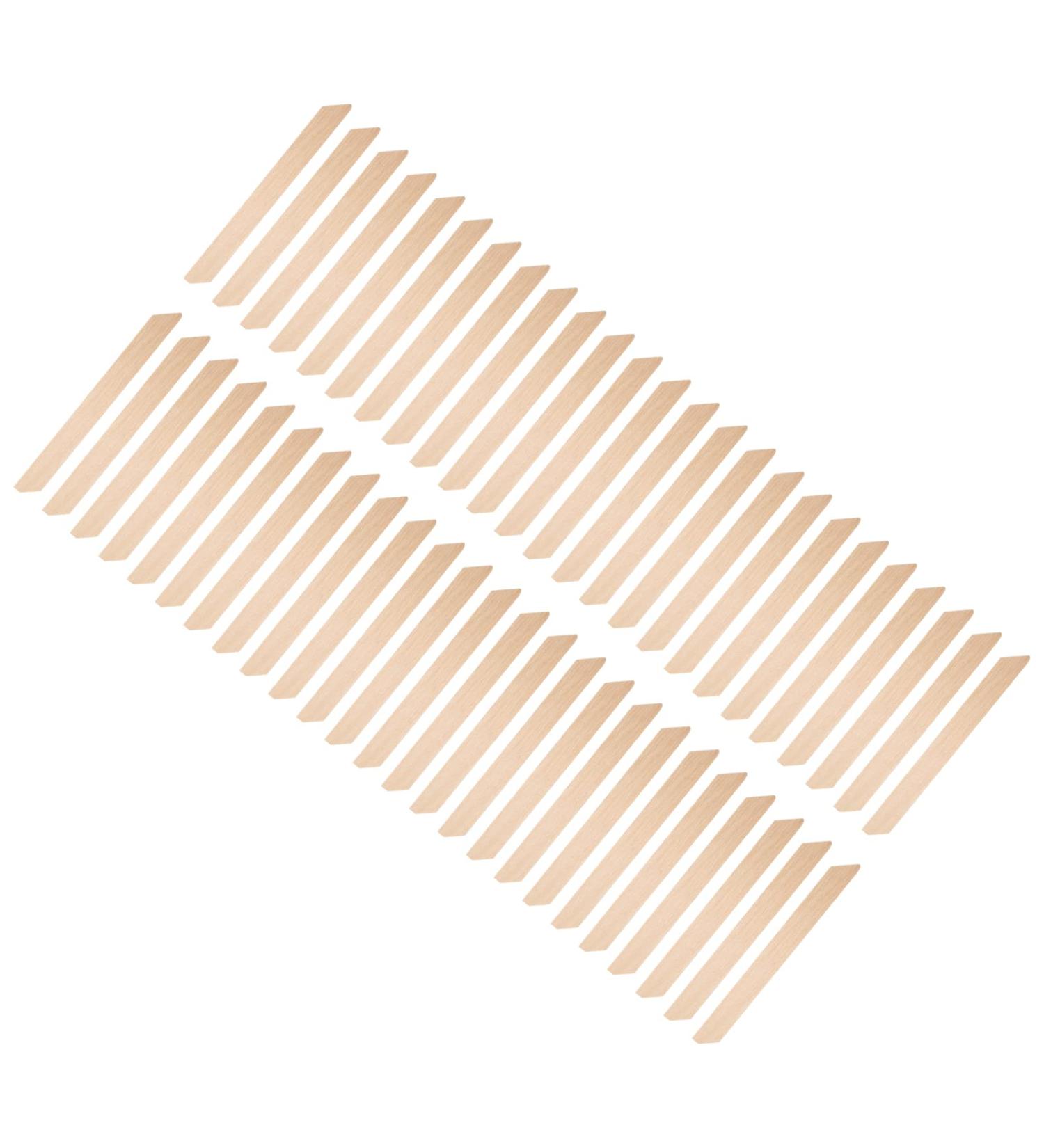 50pcs Wooden Wax Spatula Applicator Sticks - Best Hair Removal Tool for Legs Arms & Face - Buy Online on GoSupps.com