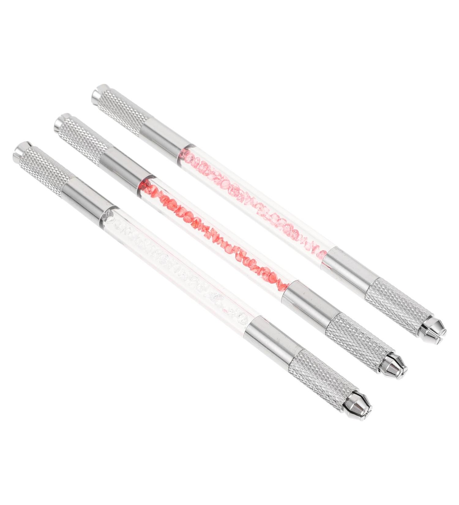 CLISPEED Stylos Sourcils Double Embout en Alliage d'Aluminium Inoxydable Lot de 3 Pi ces Couleurs Assorties Outils Manuels Multifonctions pour Microblading Eyeliner et Tatouage des - Buy Online on GoSupps.com