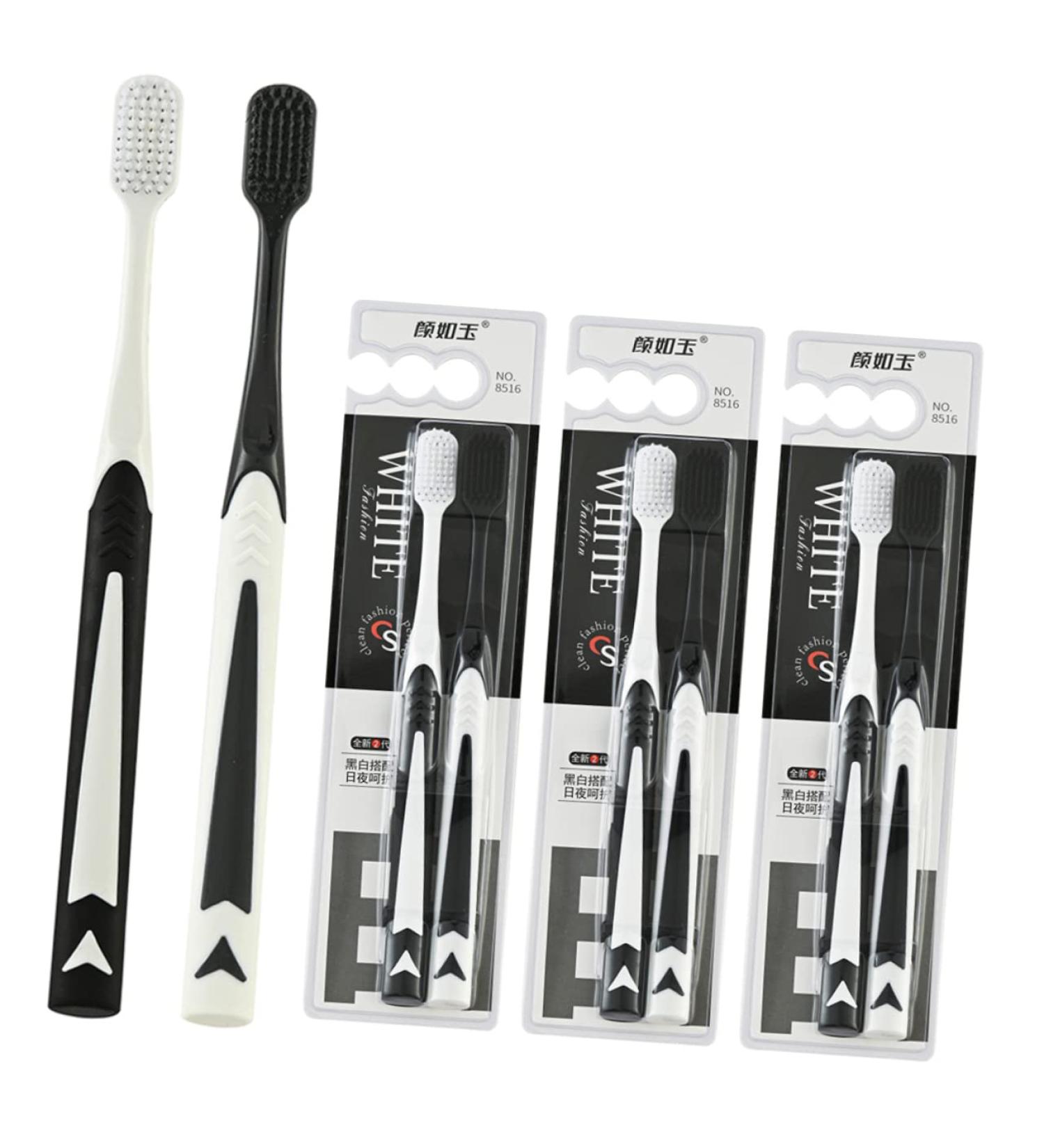 4 Pairs Portable Toothbrushes - Ideal for Couples | International Shipping Available - Buy Online on GoSupps.com