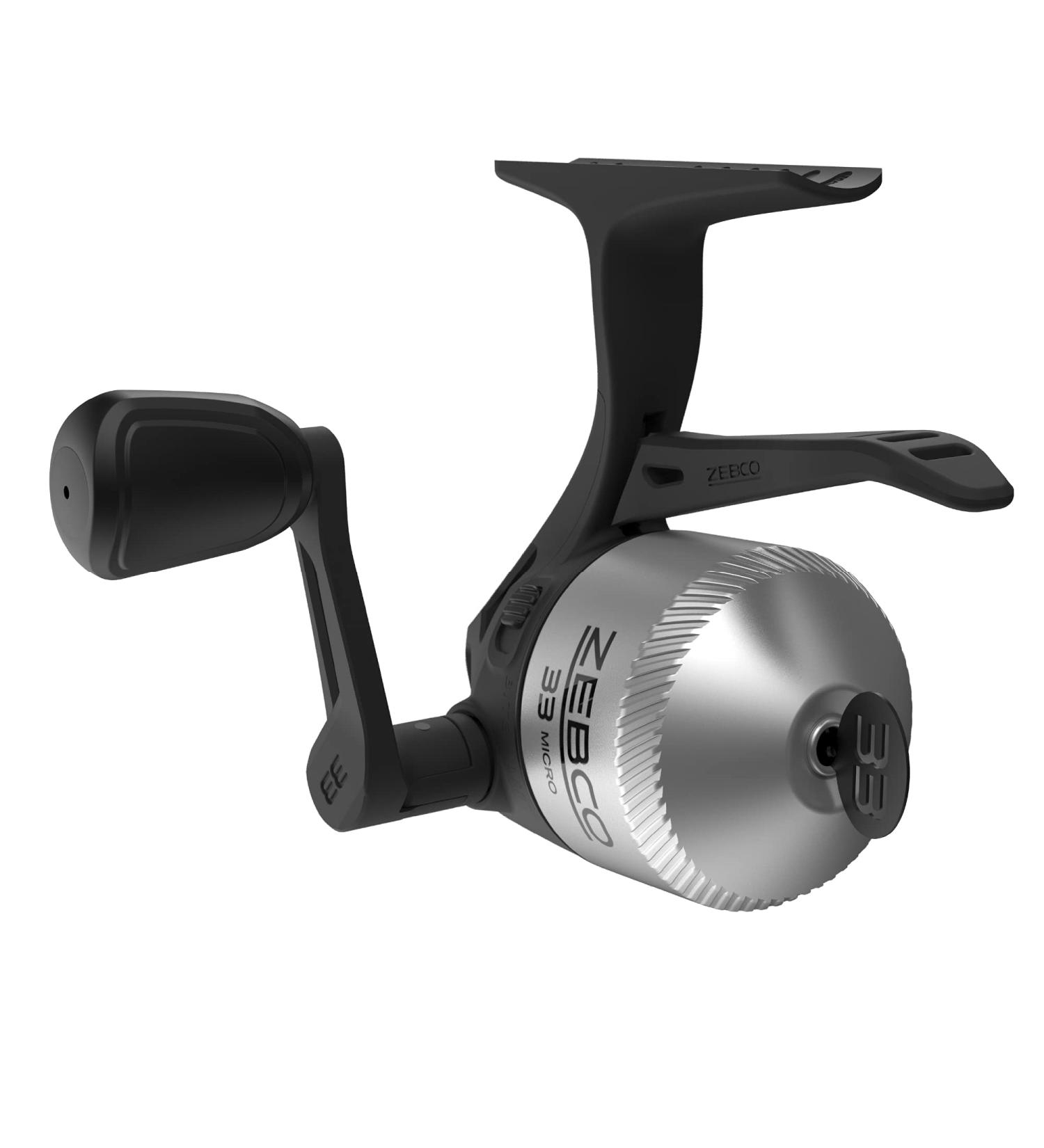 Zebco 33 Spincast Fishing Reel | Smooth Drag & Bite Alert | All-Metal Gears | Lightweight Graphite Frame | 33 Micro Triggerspin | Silver/Black - Buy Online on GoSupps.com