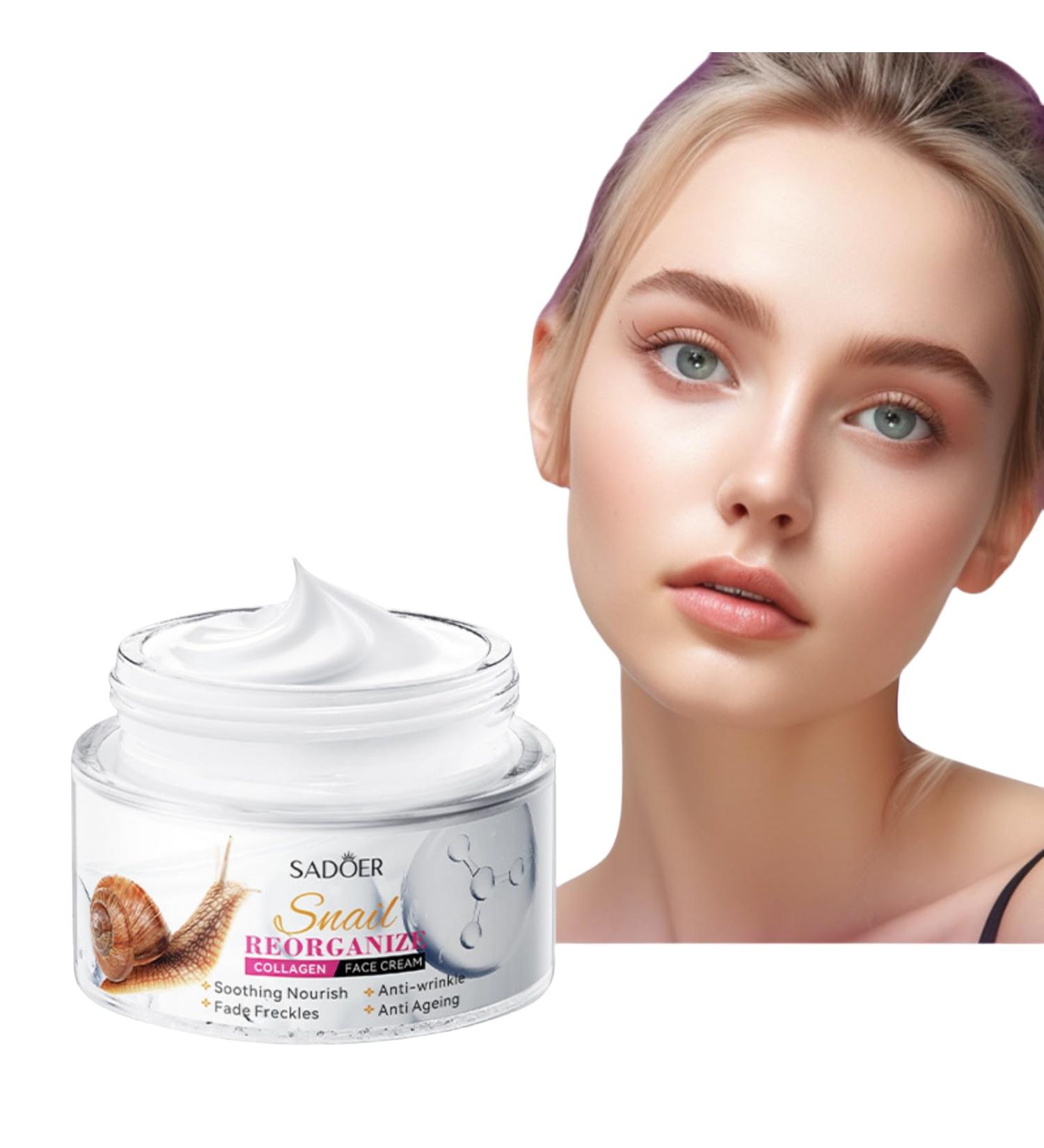 suckoo For Sadoer Collagen Face Creams Lotion Nourishing Face Moisturizers Facial Skin Care Cream Facial Cream Brighten skin tone.moisturizes hydrates the skin 50g 1.76 OZ - Buy Online on GoSupps.com