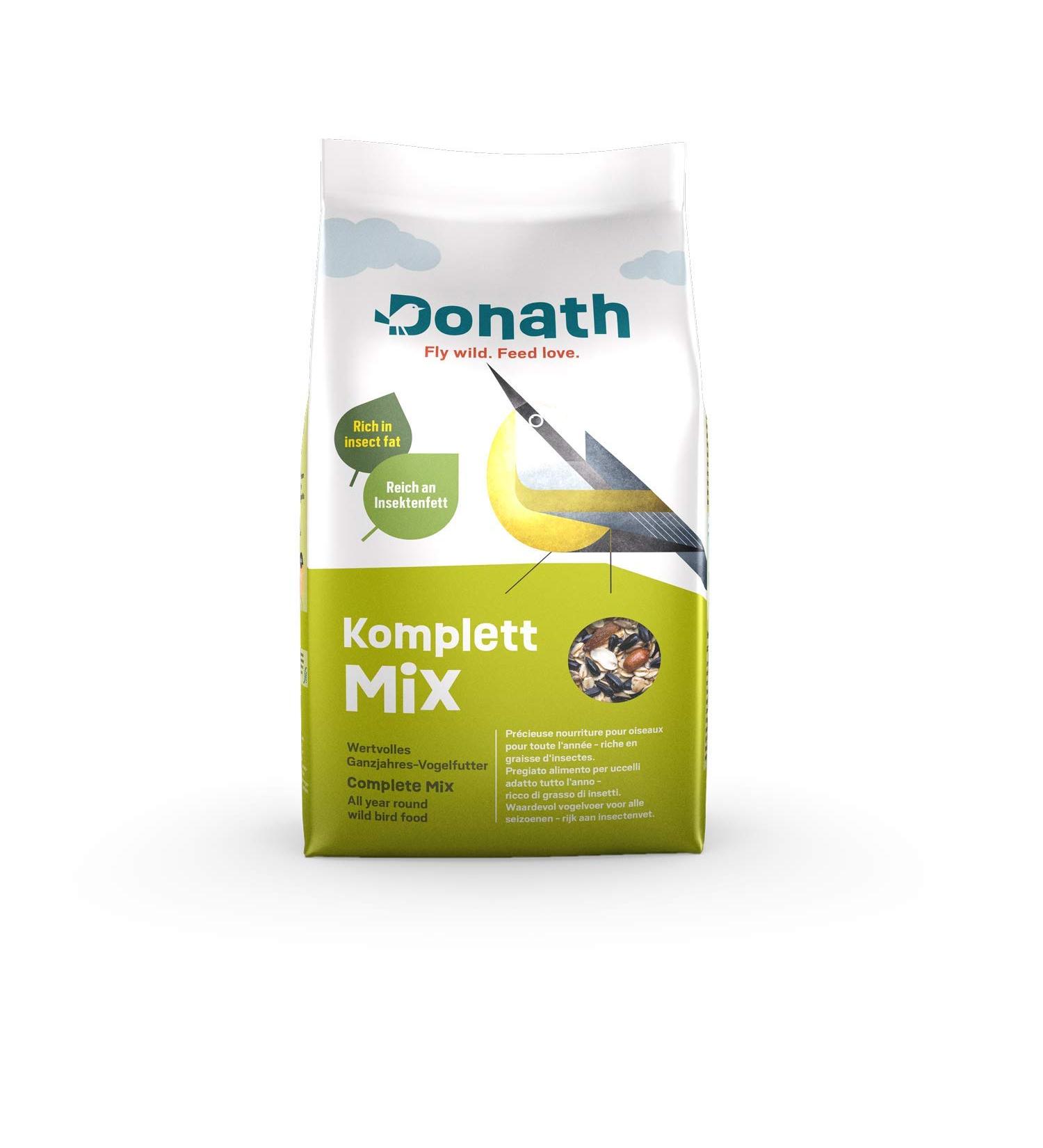Donath Premium Wild Bird Feed - High-Quality Insect Fat Mix Balanced Nutrition - 1 kg Pack from Southern Germany - Buy Online on GoSupps.com