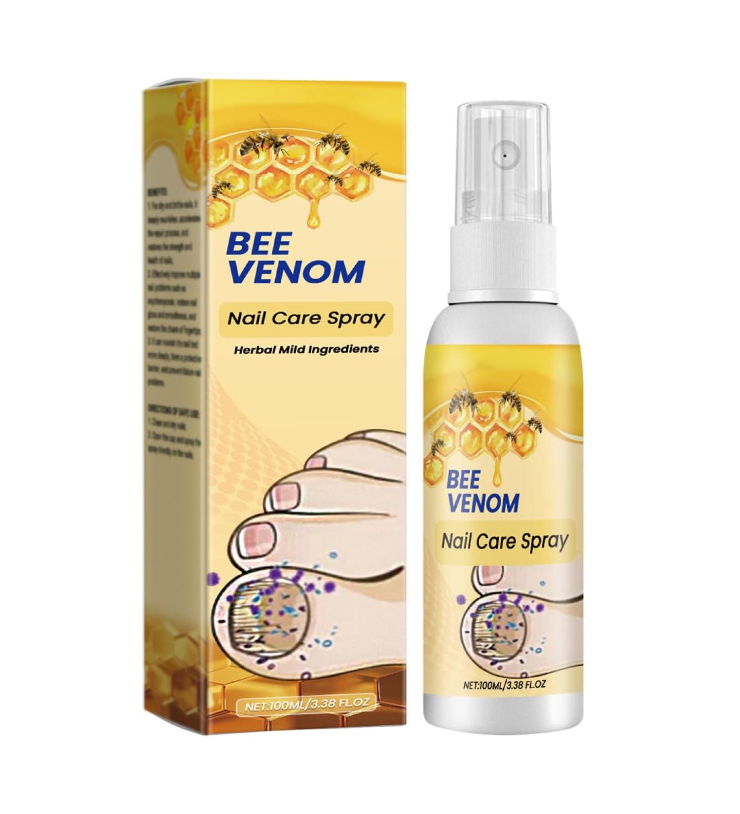 GXGM Bee Venom Nail Care Spray Nail Treatment Serum for Fingernails and Toenails Bee Venom Nail Care Spray 100 ml - Buy Online on GoSupps.com