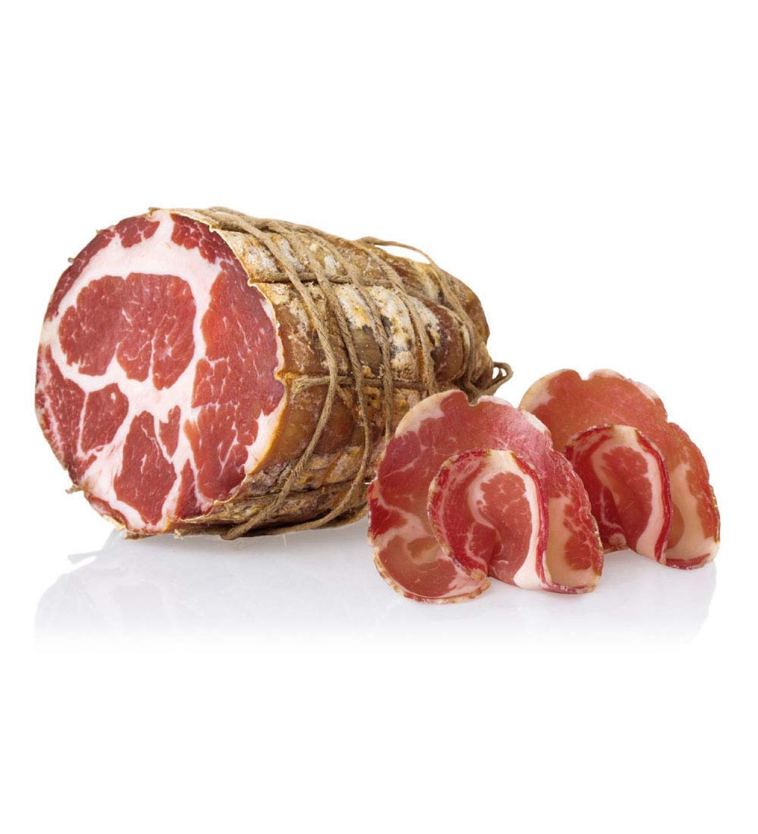 Coppa Artisanale Salumi Pasini | Italian charcuterie 800g | Perfect with raclette cheese | Ideal as a complement to a pa - Buy Online on GoSupps.com