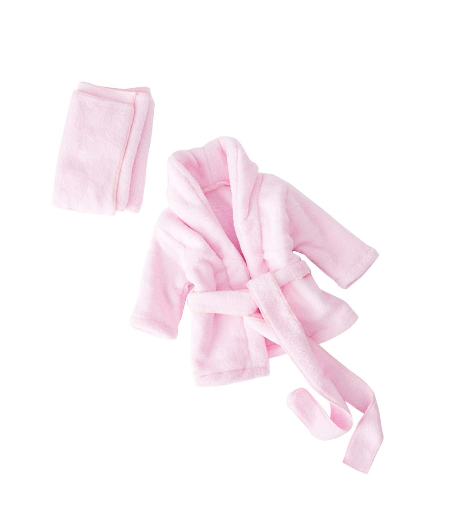 Ruspela Baby Costume Set - Bathrobe & Towel for Newborn Photography (3-6m) - UK Rose - International Shipping Available - Buy Online on GoSupps.com