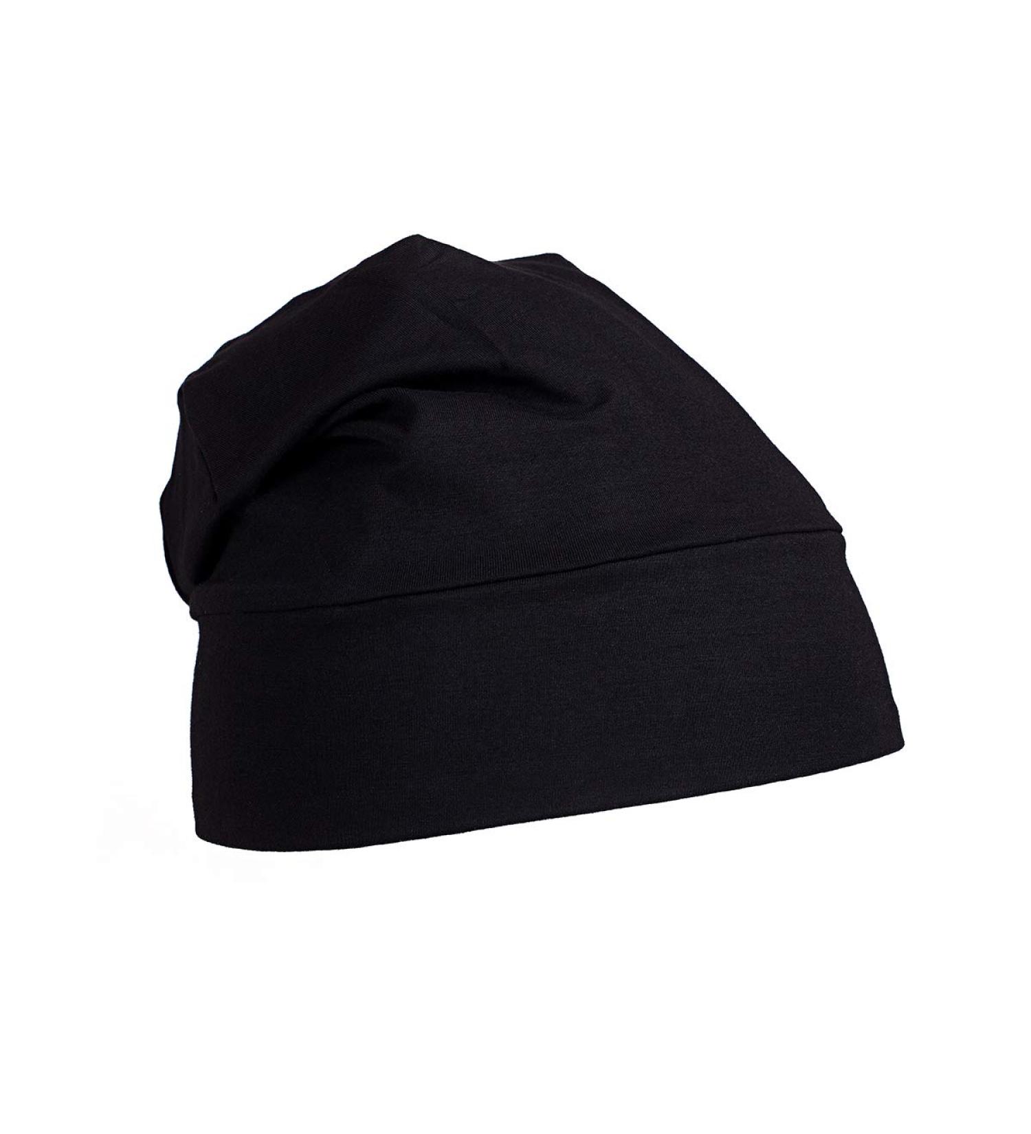 Satin Silk Lined Black Sleep Cap for Frizzy Hair Women - Prevent Frizz and Protect Hair Overnight - Buy Online on GoSupps.com