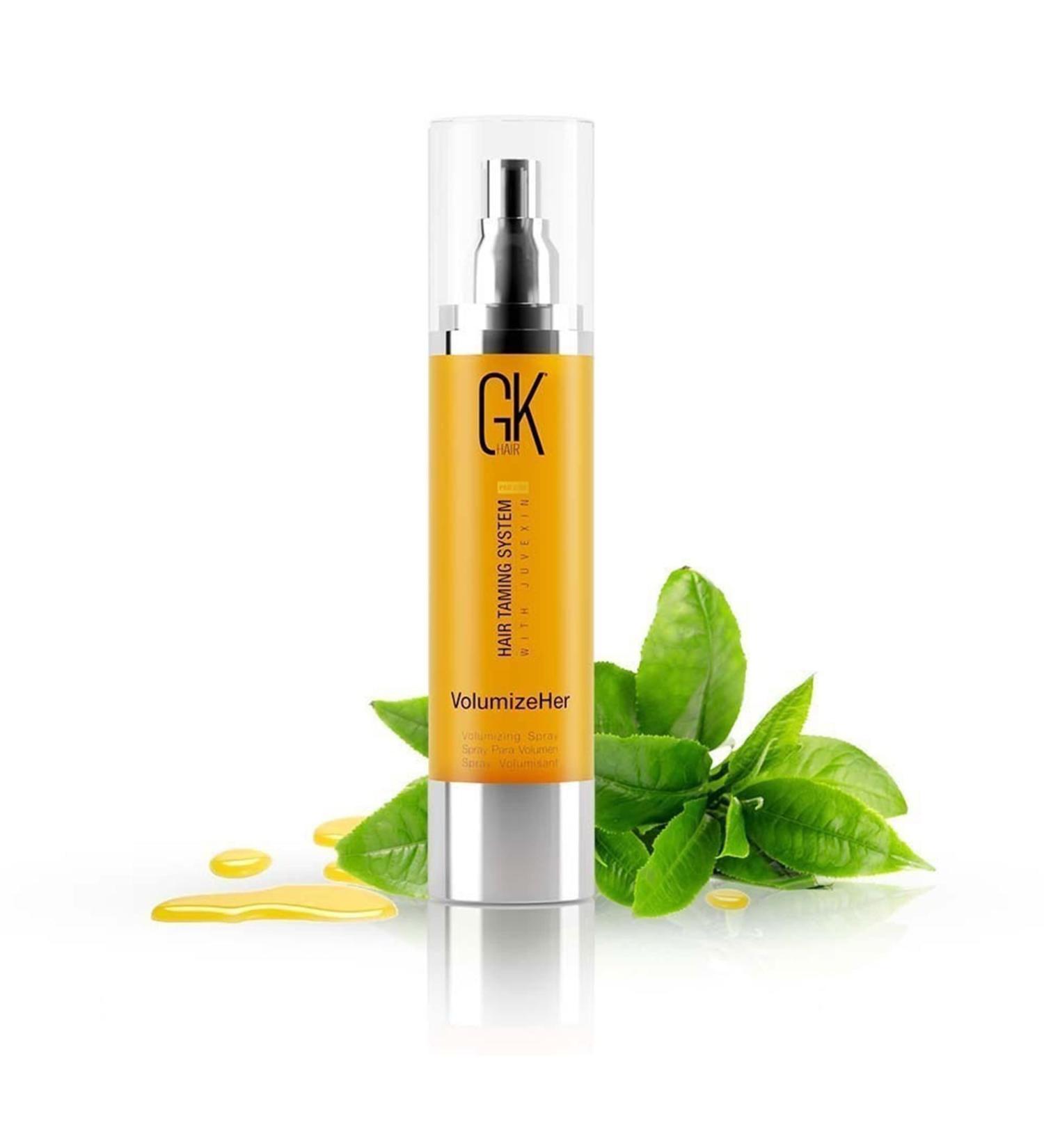 GK HAIR Global Keratin VolumizeHer Hair Spray 3.4 Fl Oz - Anti-Frizz, Heat Protectant, Volume & Texture Hold - Paraben-Free - Buy Online on GoSupps.com