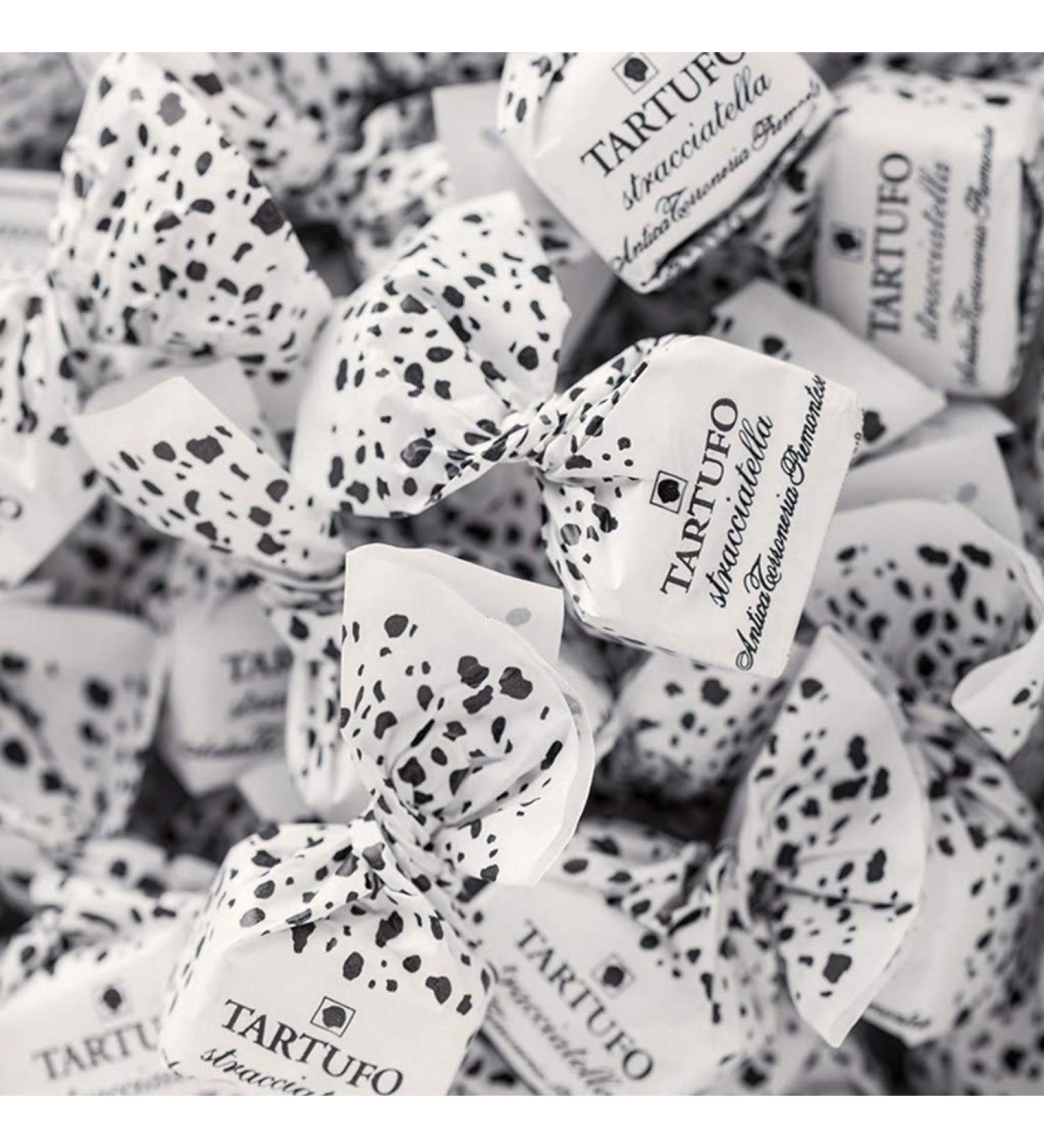 Ancient Torroneria Antica Torroneria Piemontese Tartufo Italian truffle pralines in different varieties 140 g chocolate truffle chocolate truffle Tartufo stracciatella