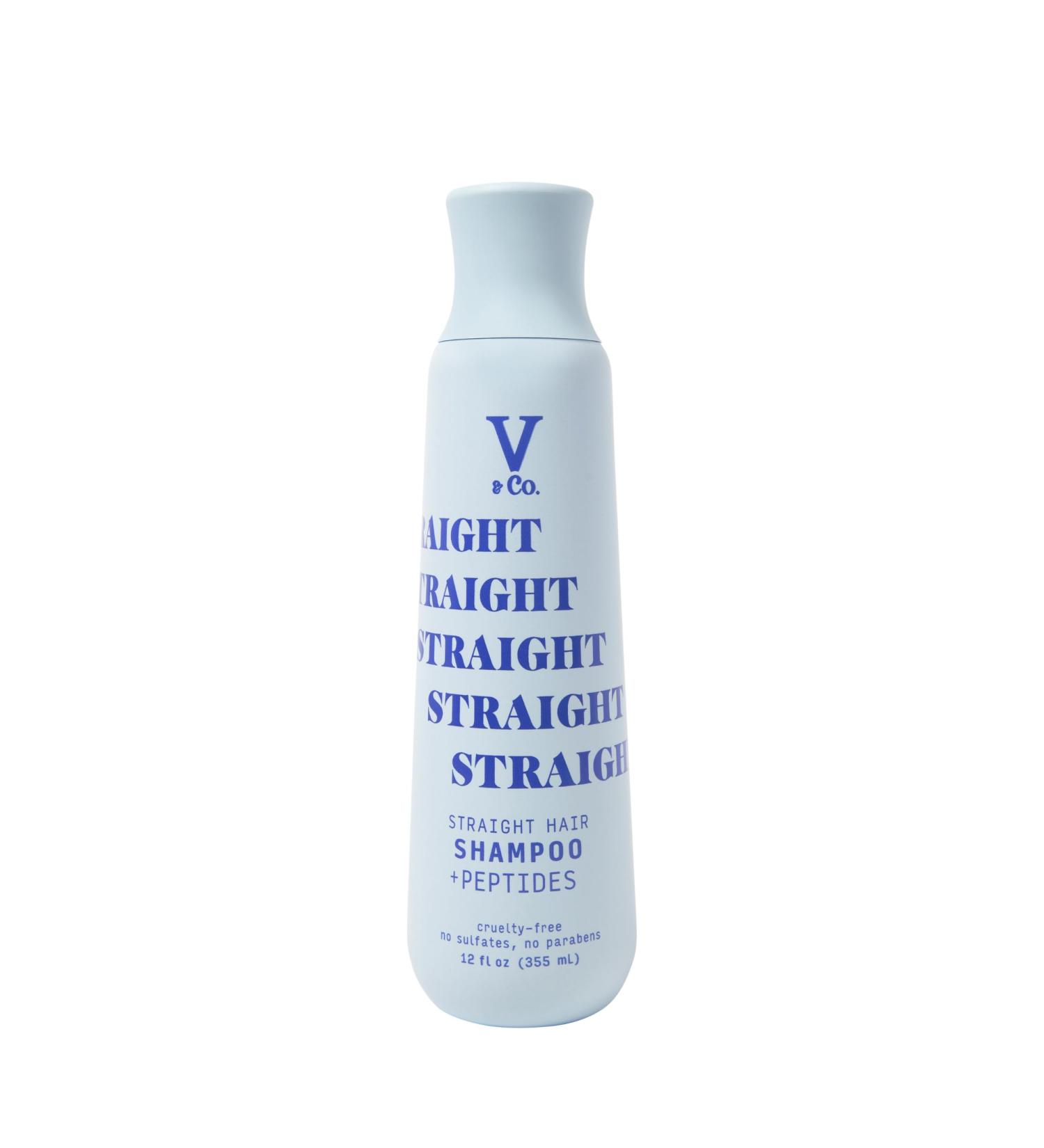 Buy V&Co. Beauty Straight Hair Moisturizing Shampoo with Peptide Technology - 12 oz for Smooth Healthy Hair | International Shipping Available - Buy Online on GoSupps.com
