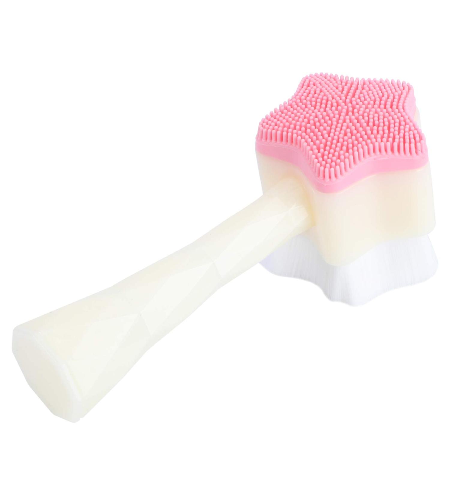 Cleaning Brush Body Scrubbers Face Scrub Brush 2 in 1 Silicone Facial Wash Brush Facial Cleansing Brush Manual Double Sides Face Brush Manual Face Brush Facial Cleansing Brush Body Scruber (Size : 13 - Buy Online on GoSupps.com