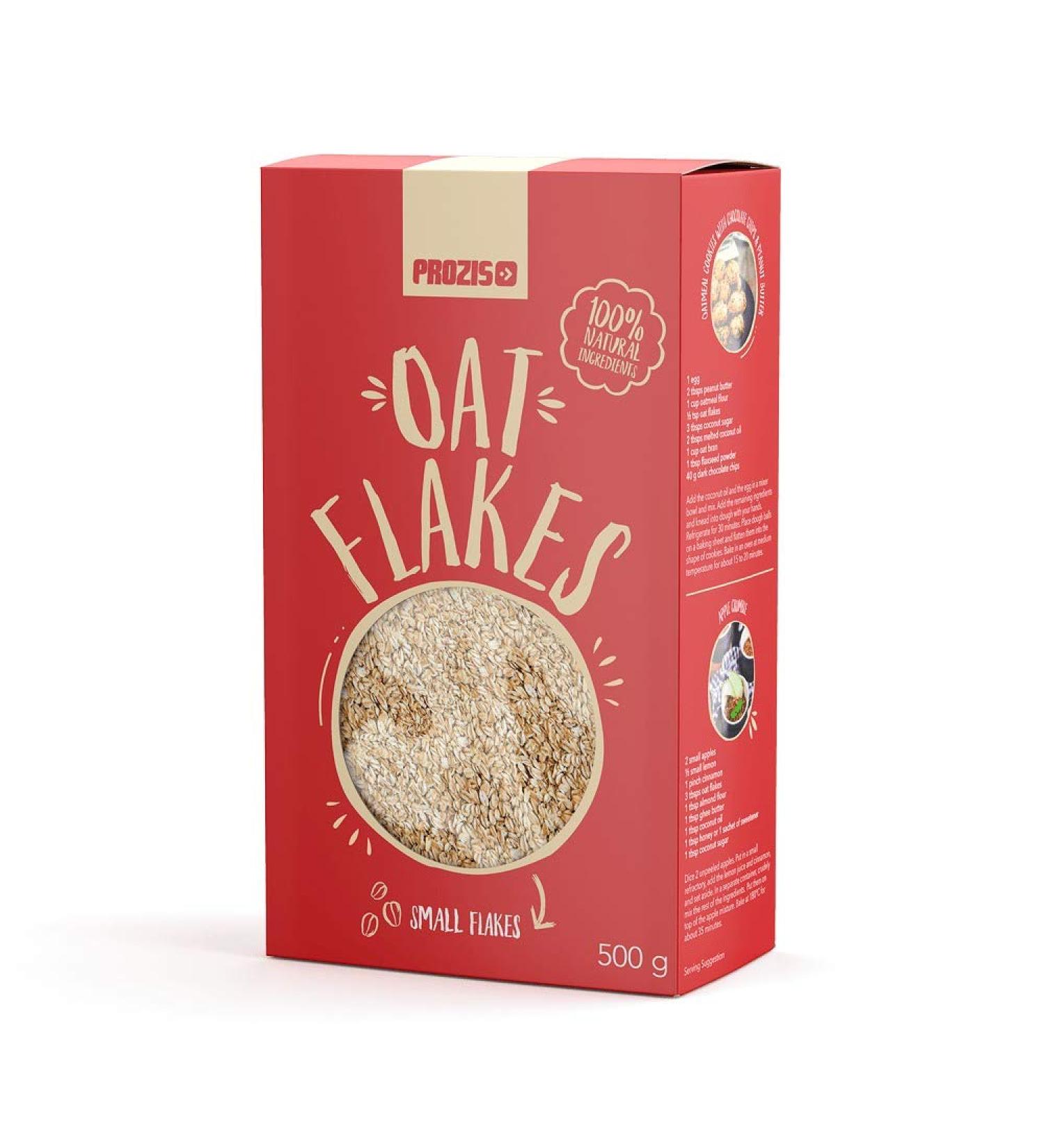 Prozis Oatmeal Flakes - Small Flakes 500g Natural - Healthy and Delicious Satiating Food - Buy Online on GoSupps.com