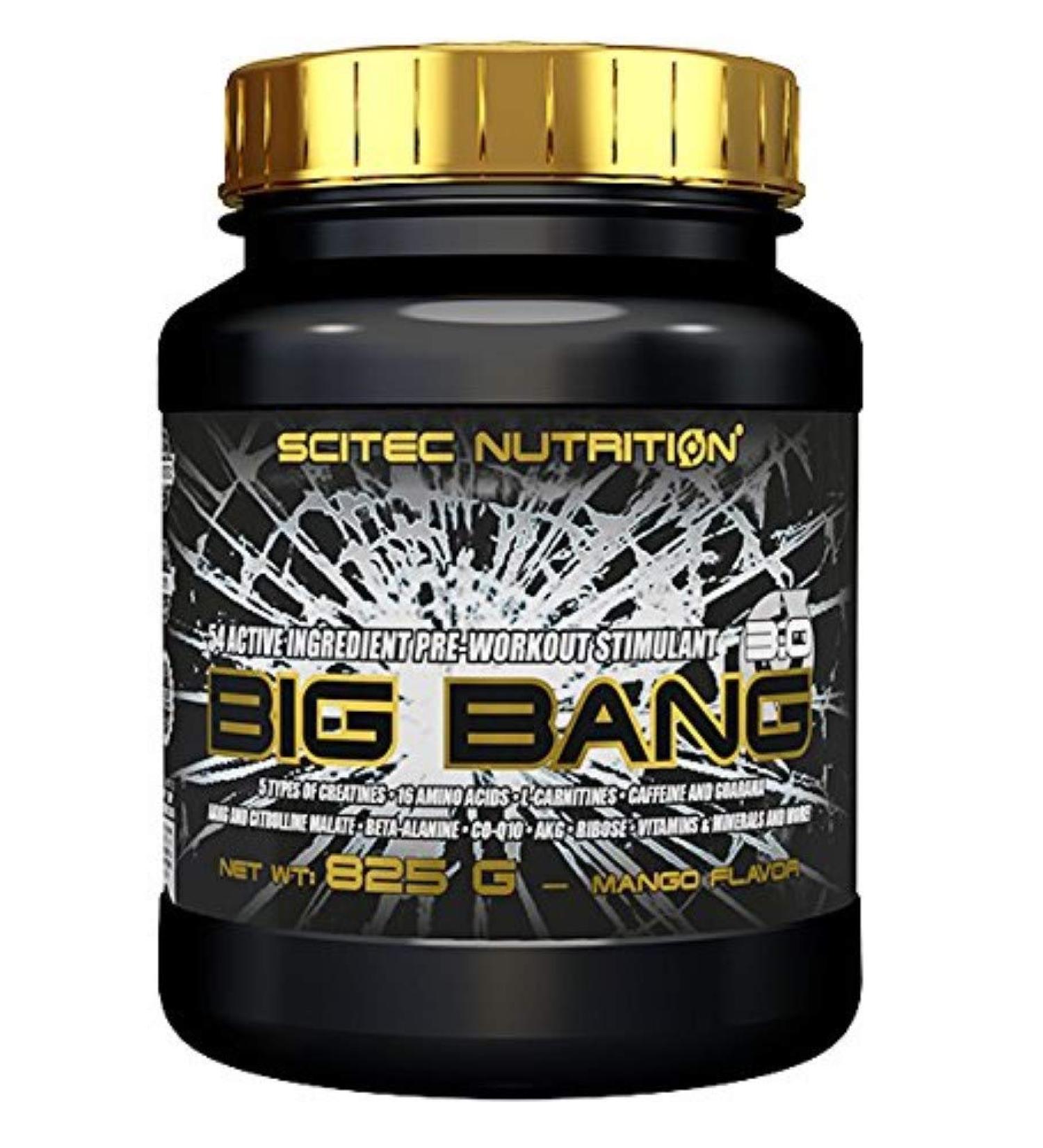 Shop Scitec Nutrition PRE-WORKOUT Big Bang 3.0 Mango 825g | Boost Energy & Performance - International Shipping Available - Buy Online on GoSupps.com