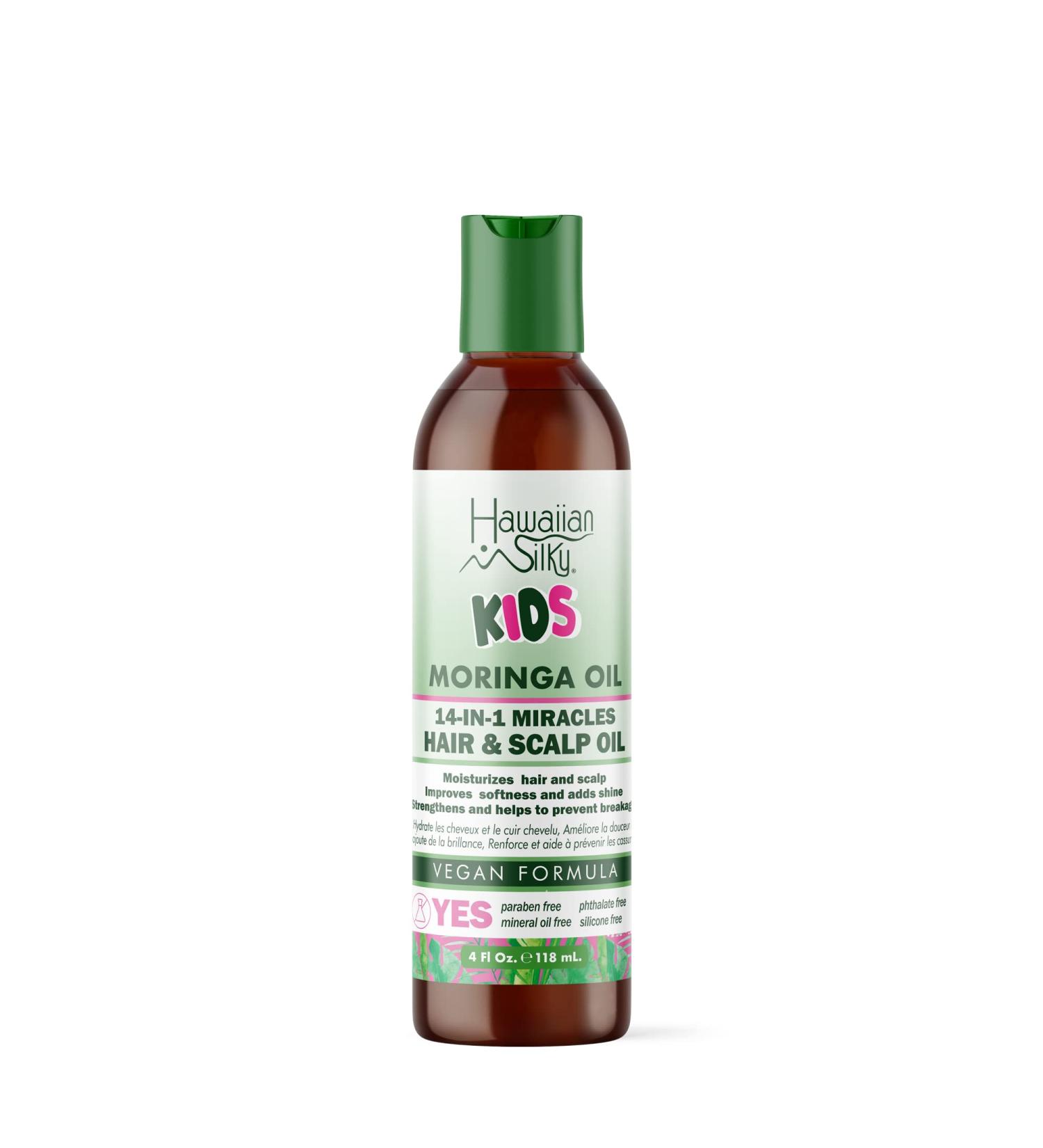 Hawaiian Silky Kids Moringa Oil & Shea Butter Oil - Nourish & Hydrate for Soft Healthy Hair - International Shipping Available - Buy Online on GoSupps.com