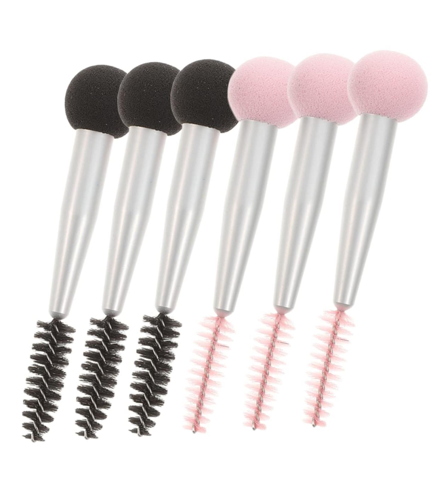 Mipcase 6pcs Sponge Makeup Brush Set - Dual Head Foundation & Eye Makeup Brushes for Liquid & Powder - Travel-Friendly Beauty Tools - Buy Online on GoSupps.com