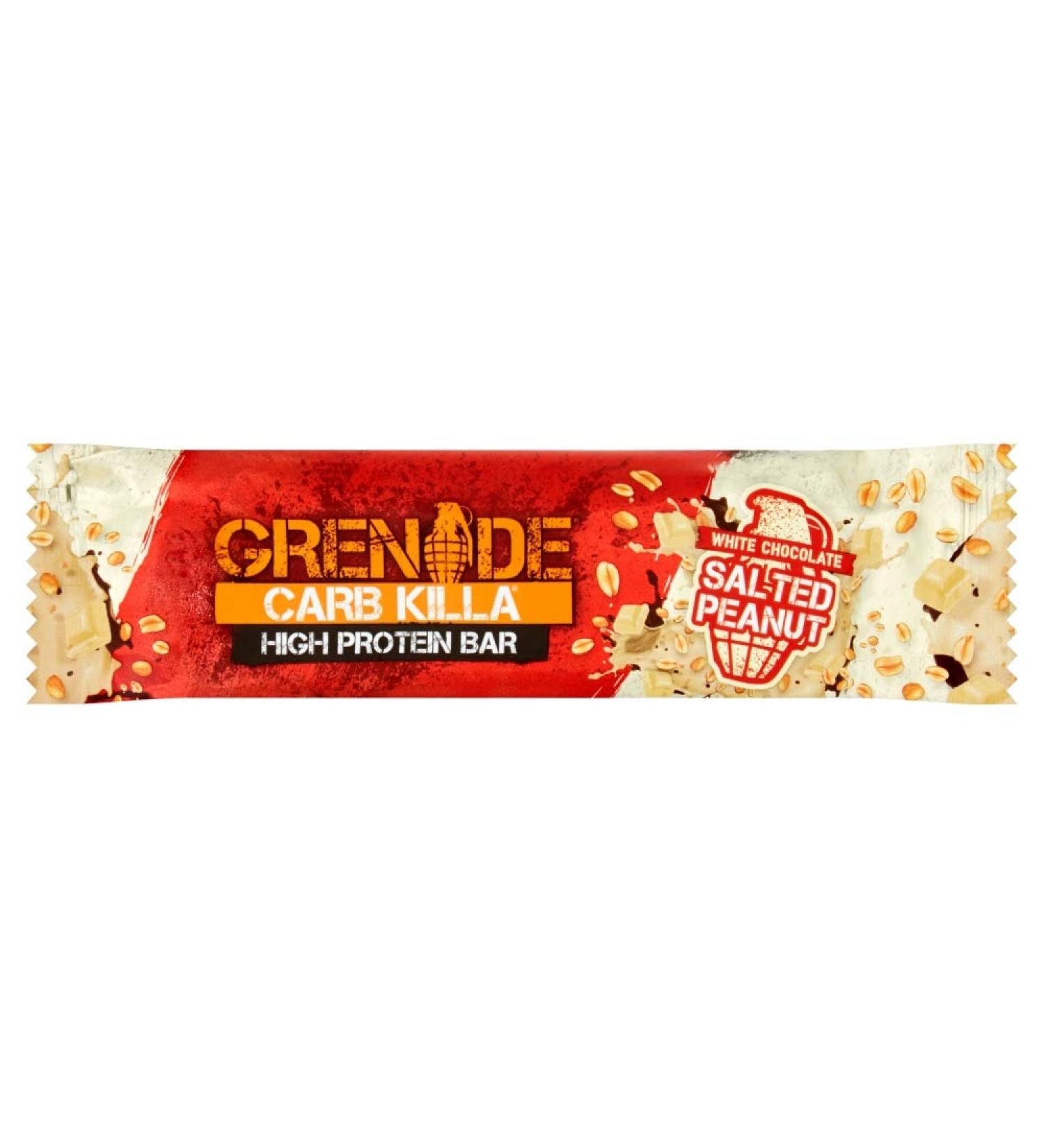 Grenade Carb Killa White Chocolate Salted Peanut High Protein Bar 60g - Buy Online on GoSupps.com