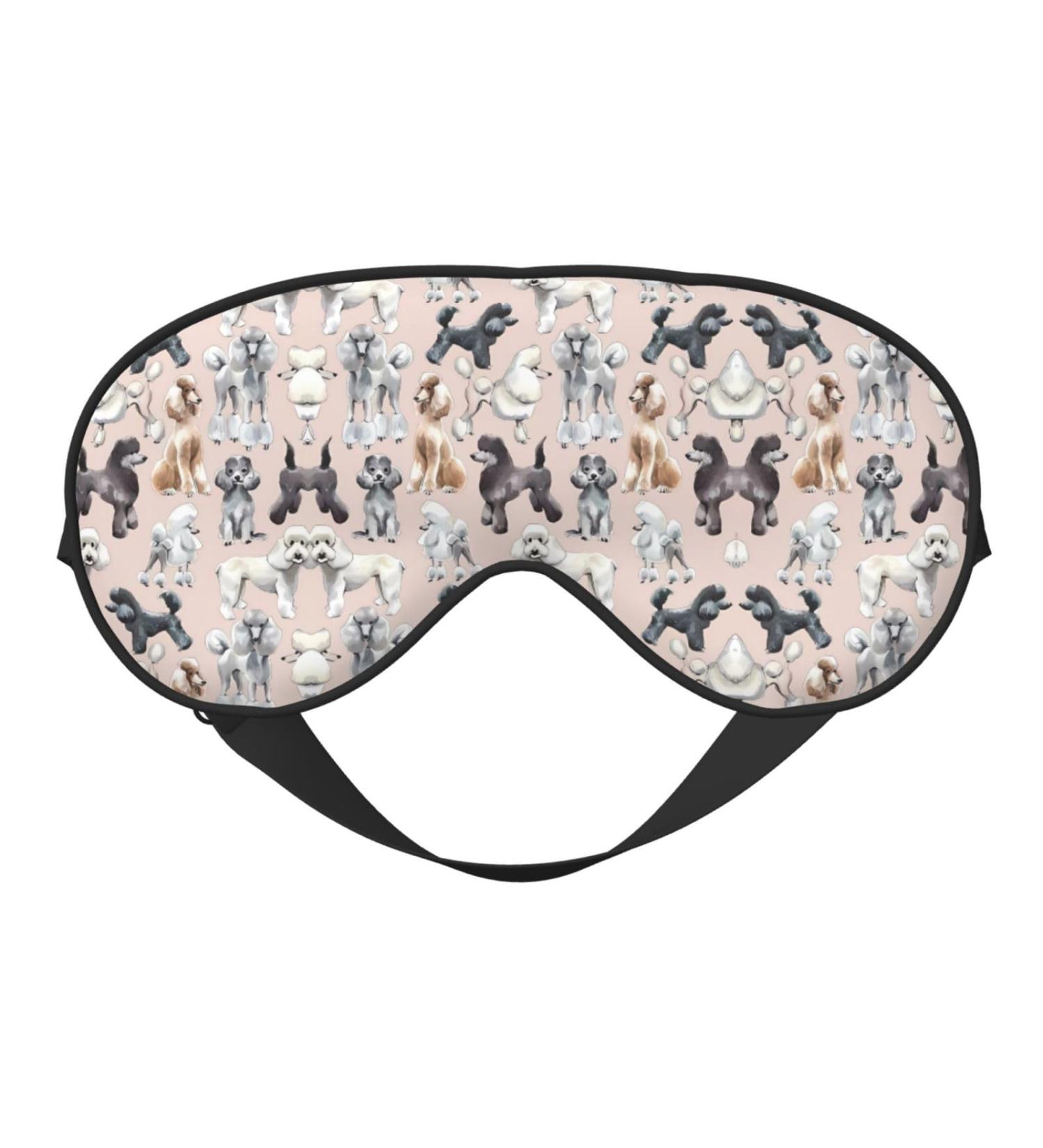 Poodle Dog Eye Mask - Soft Elastic & Adjustable Sleep Mask for Men & Women | Nighttime Comfort - Buy Online on GoSupps.com