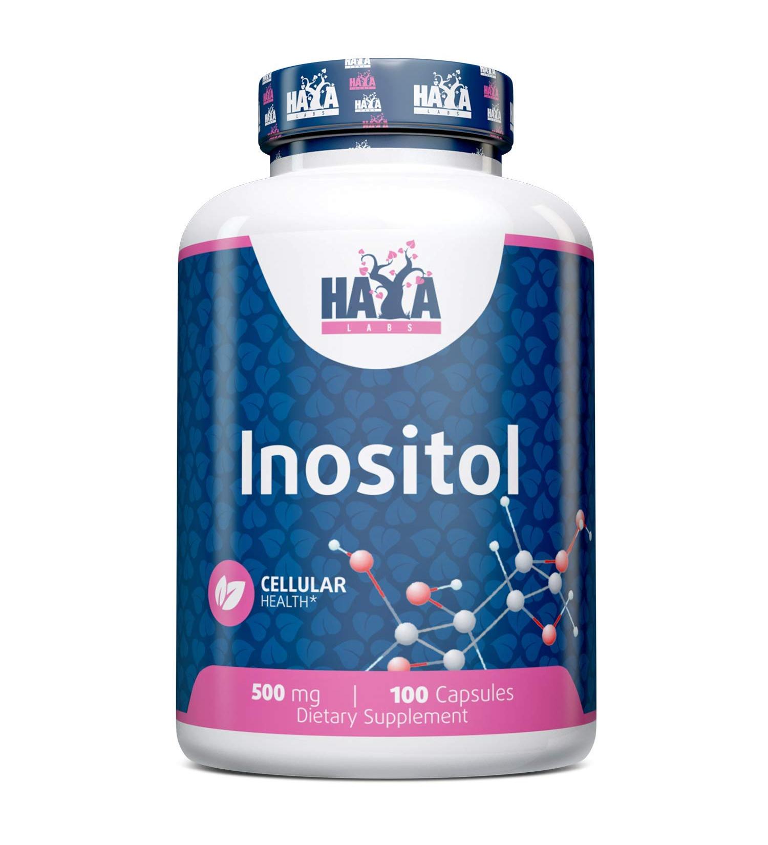 Haya Labs Inositol 500mg 100 capsules - Buy Online on GoSupps.com