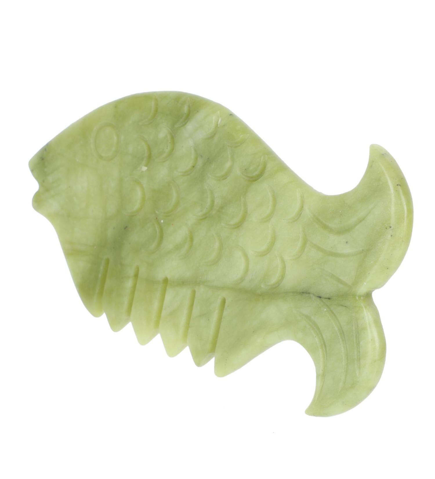Buy Minkissy Jade Scalp Massage Comb - Natural Manual Massage Tool for Relaxation & Hair Care - Buy Online on GoSupps.com