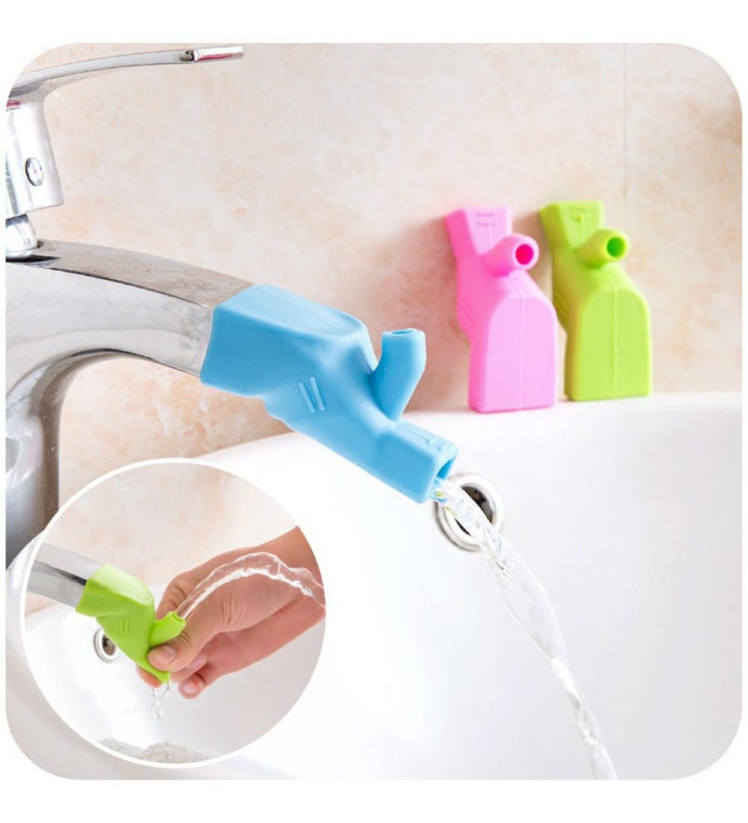 3Pcs Silicone Faucet Extender for Kids - Bathroom Sink & Kitchen Sink Extension | Perfect for Tooth Brushing & Gargling - Water Faucet Filter Included - Buy Online on GoSupps.com