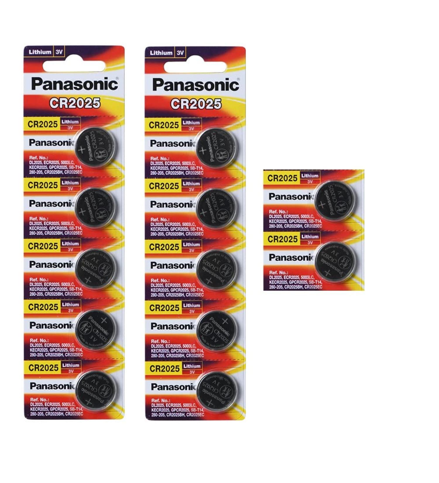 Panasonic 12 X Cr2025 3V Lithium Coin Cell Batteries - Buy Online on GoSupps.com