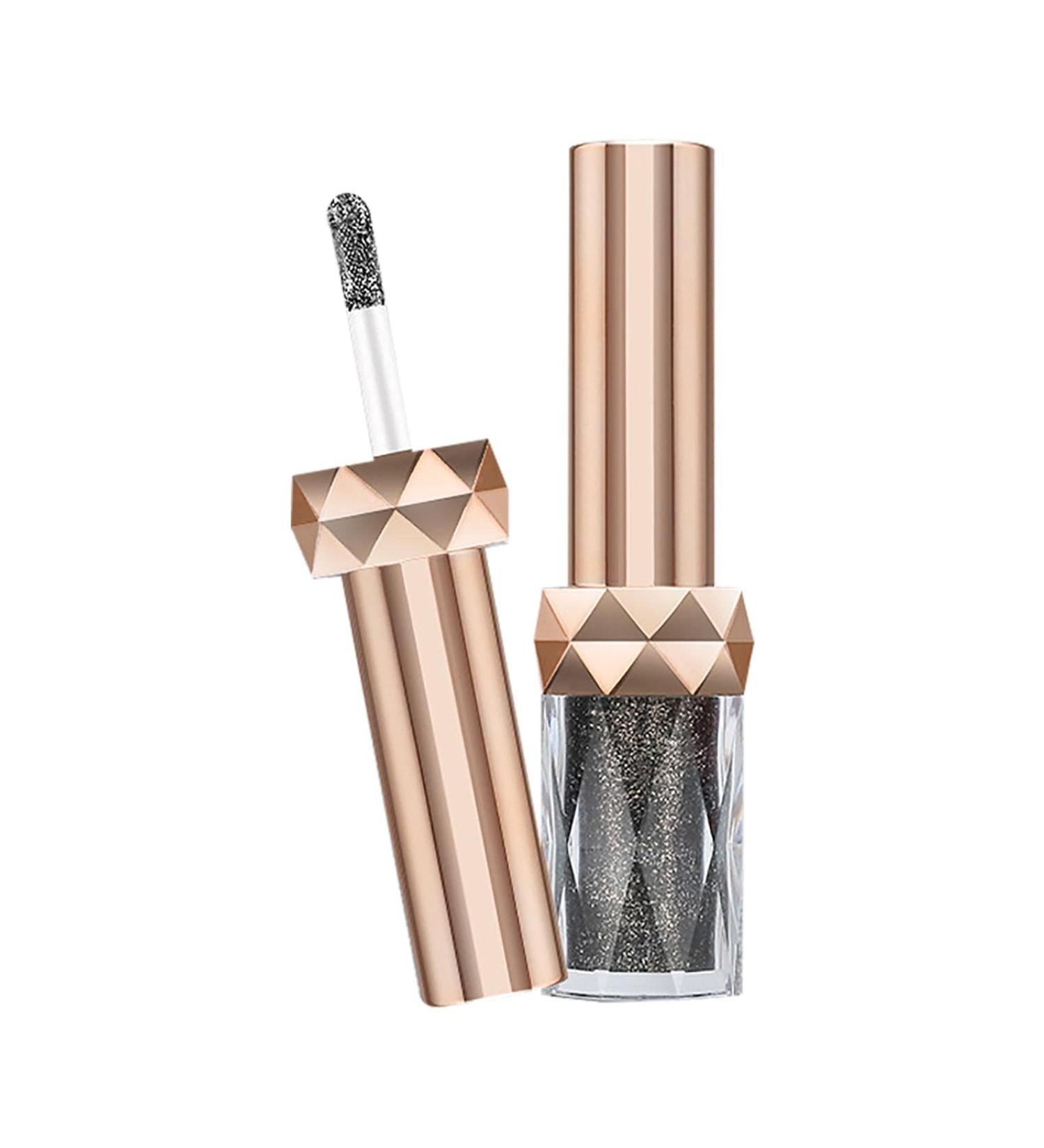 Pigmented Liquid Eyeshadow - Colors Eyeshadow Long Lasting & Blendable Eye Makeup - Waterproof Liquid Eyeshadow 2# shine black - Buy Online on GoSupps.com