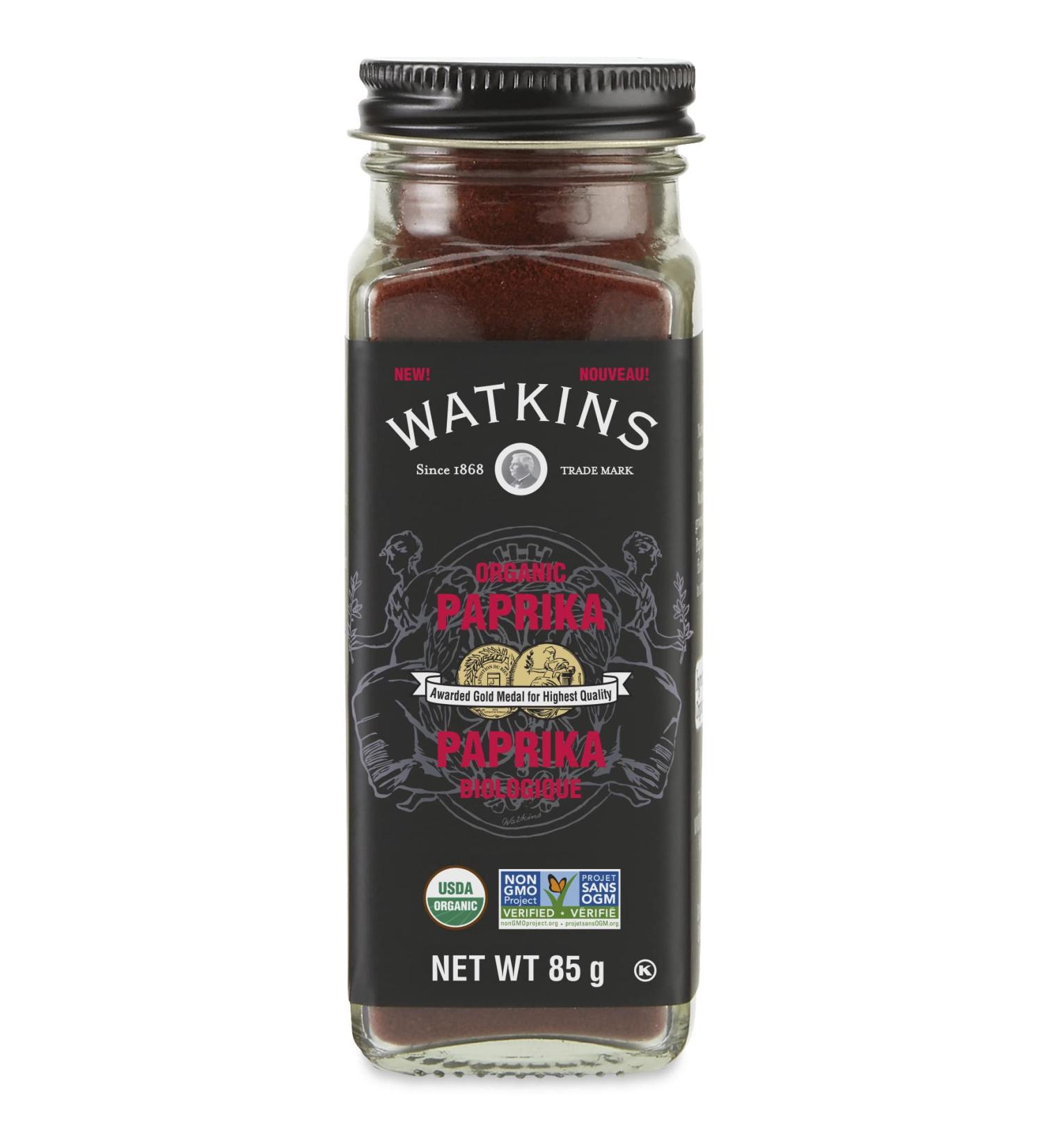 Watkins Gourmet Organic Spice Jar Paprika Non-GMO Kosher 85 g - Buy Online on GoSupps.com