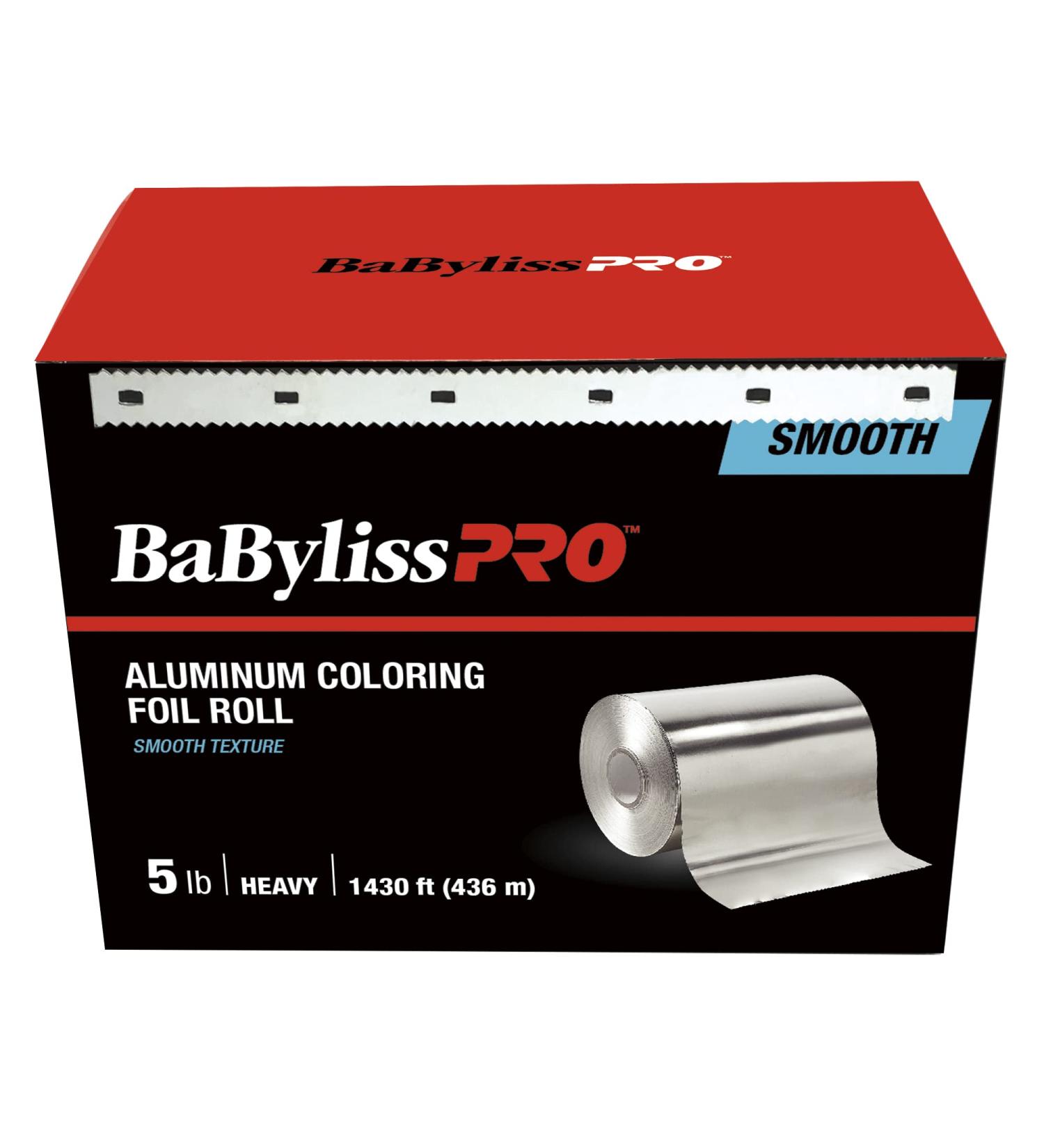 BaBylissPRO Aluminum Coloring Foil Roll for Highlights Foil Paper for Hair Colouring Hair Dye in Salon Hair Color Barbershop or at Home DIY Heavy Weight 1430 ft 1 Count Heavy Weight 1430 ft roll