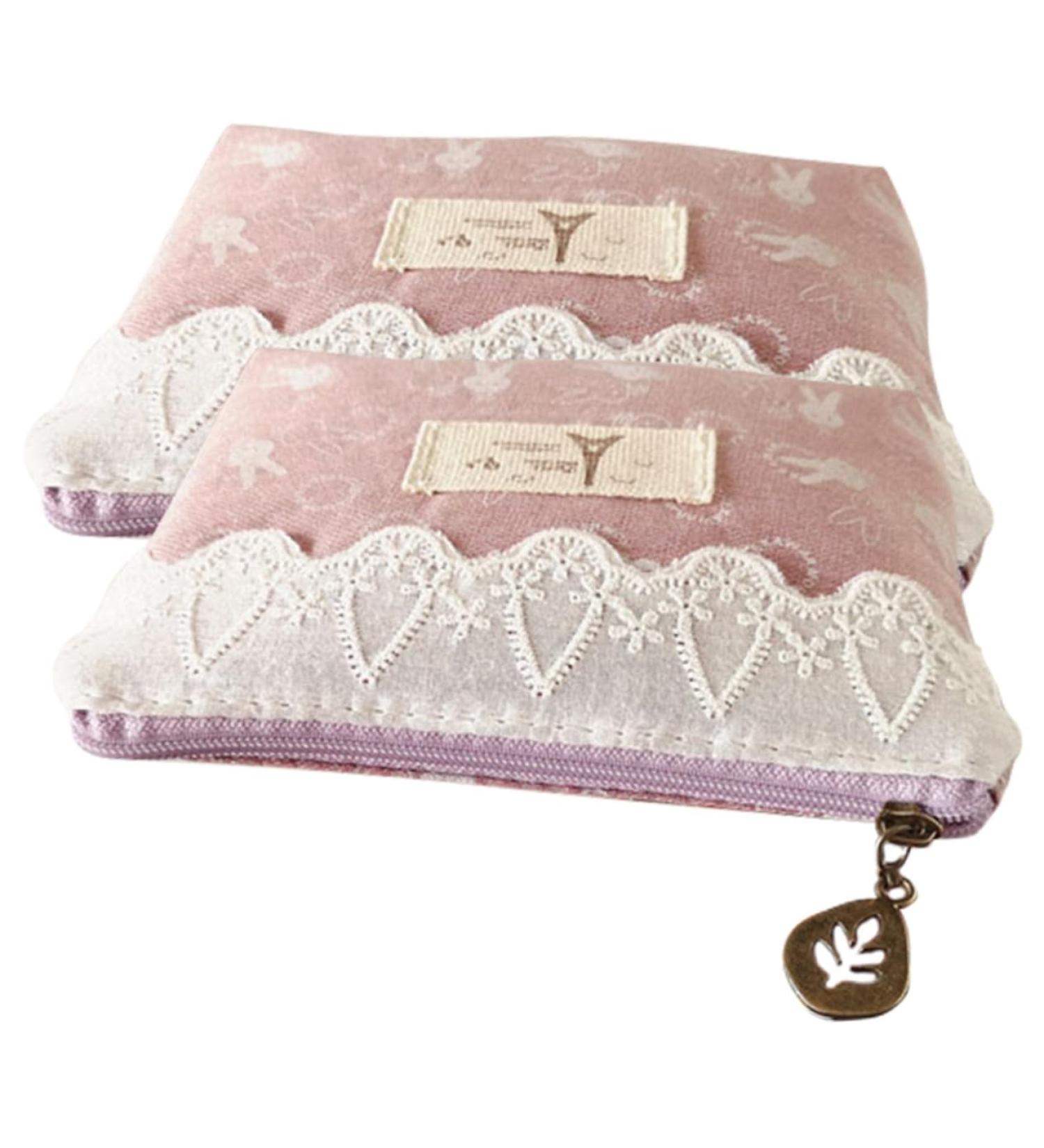 IWOWHERO 2pcs Aunt's Towel Storage Bag | Period Pouch Holder for Women | Hygiene Bag Girl Cute and Convenient - Buy Online on GoSupps.com