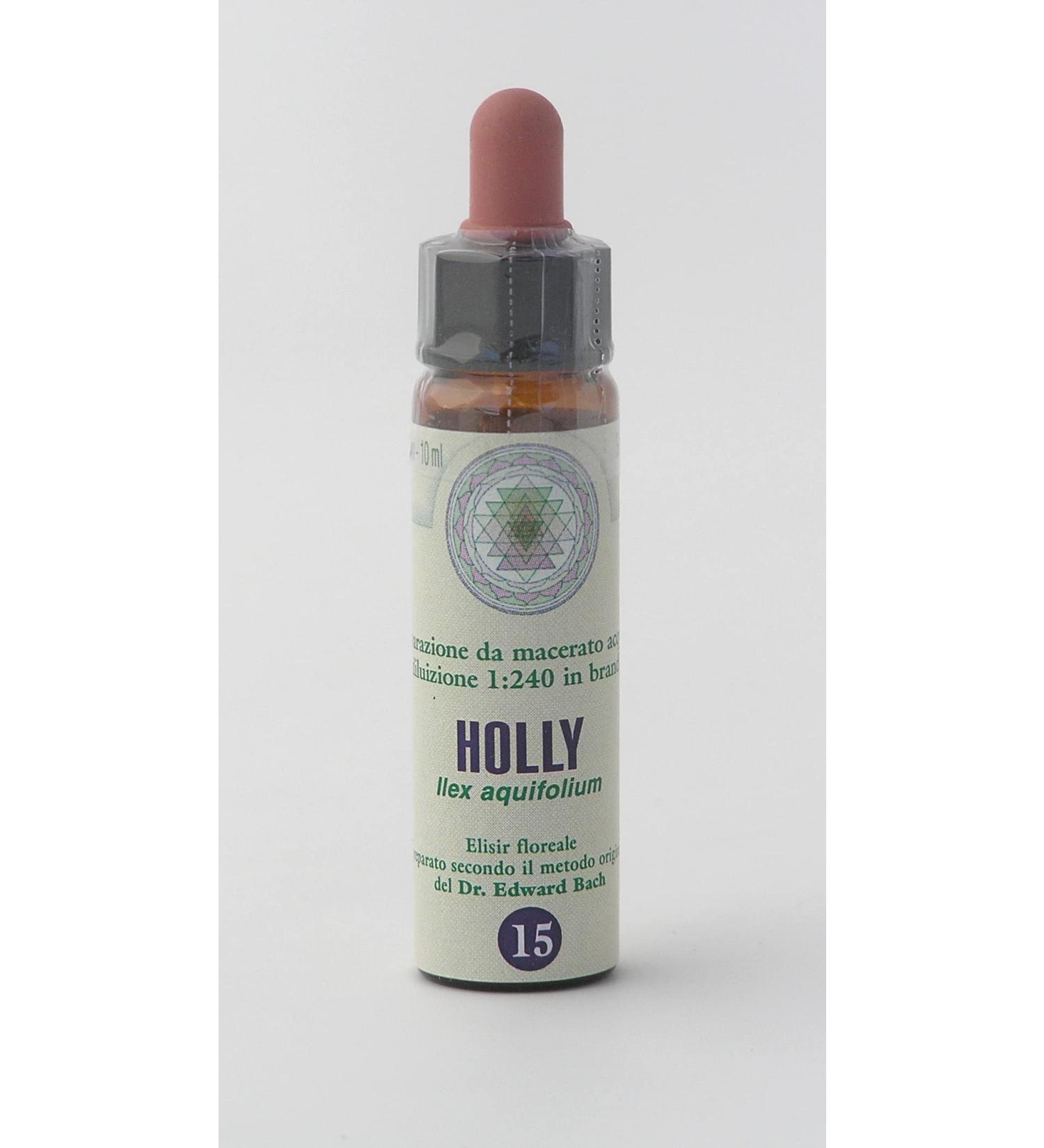 Holly n 15 Fleur de Bach farmaflor 1 Flacon Comtpe Gouttes 10ml - Made in Italy - Buy Online on GoSupps.com