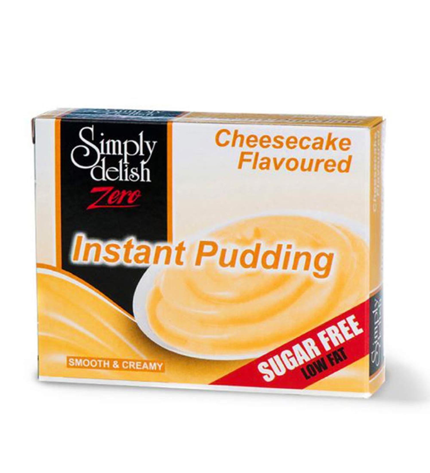 Simply Delish Sugar Free Instant Pudding - Gluten Free Vegan Sweet Cheesecake Flavor - Pack of 6 Low Fat Pudding - Buy Online on GoSupps.com